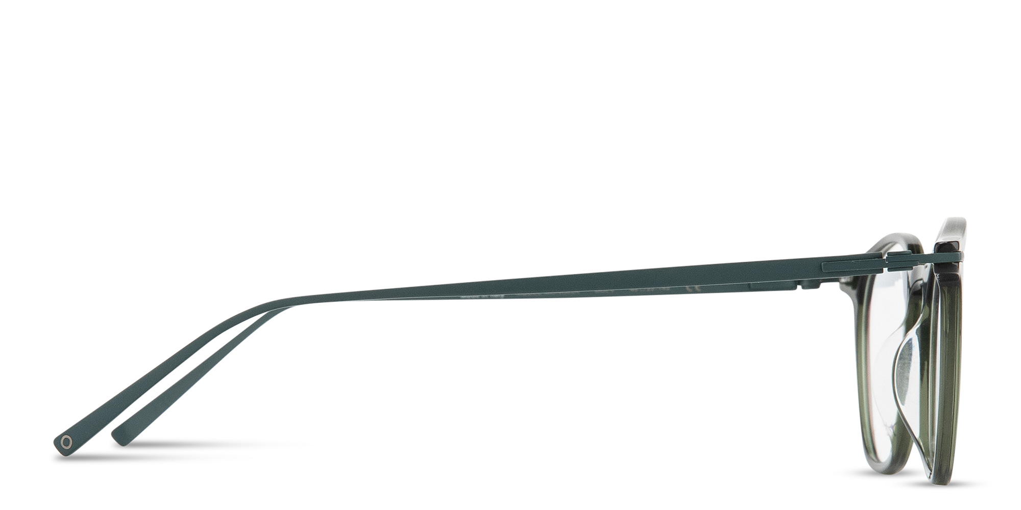 MONOSTROM Panthos Eyeglasses in Transparent Green – Product Photo 3