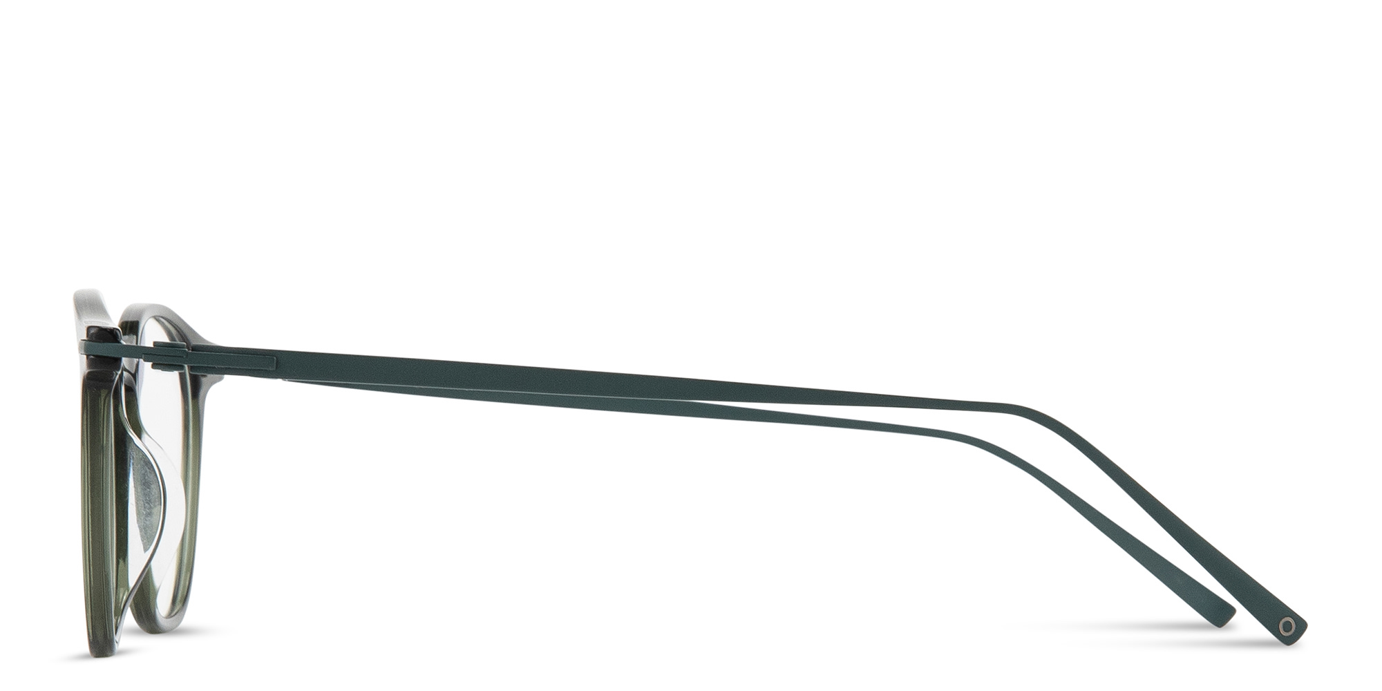 Shop MONOSTROM Panthos Eyeglasses in Transparent Green online.