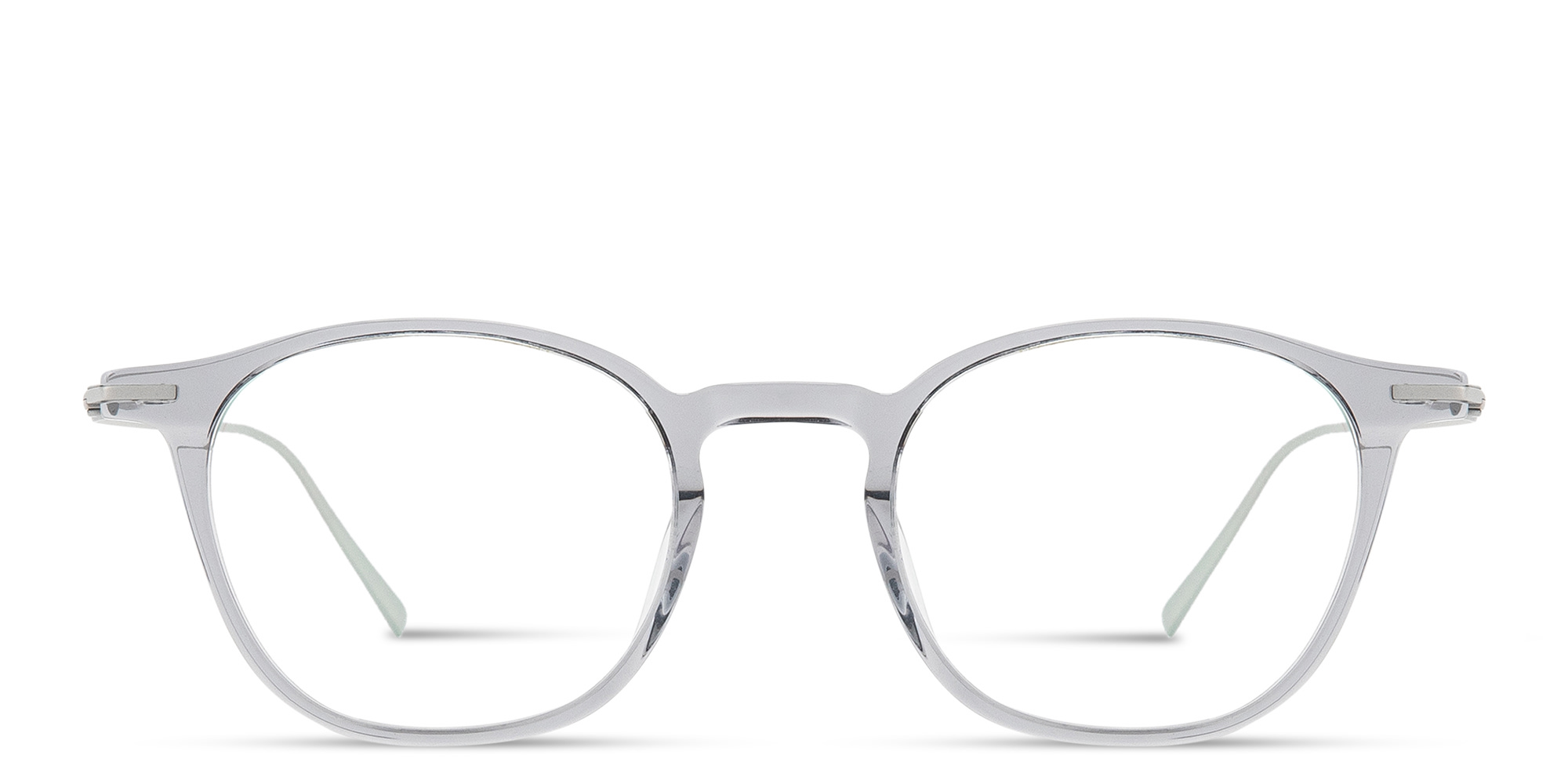 Shop MONOSTROM Panthos Eyeglasses in Transparent Grey online.