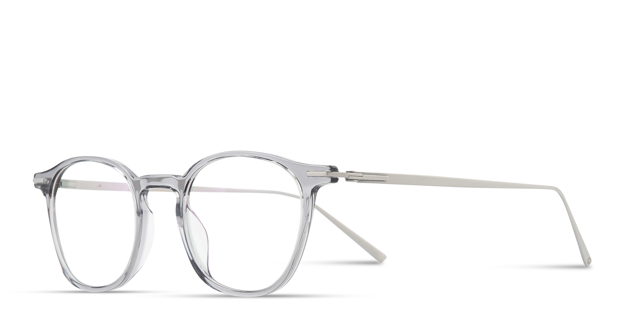 Shop MONOSTROM Panthos Eyeglasses in Transparent Grey online.