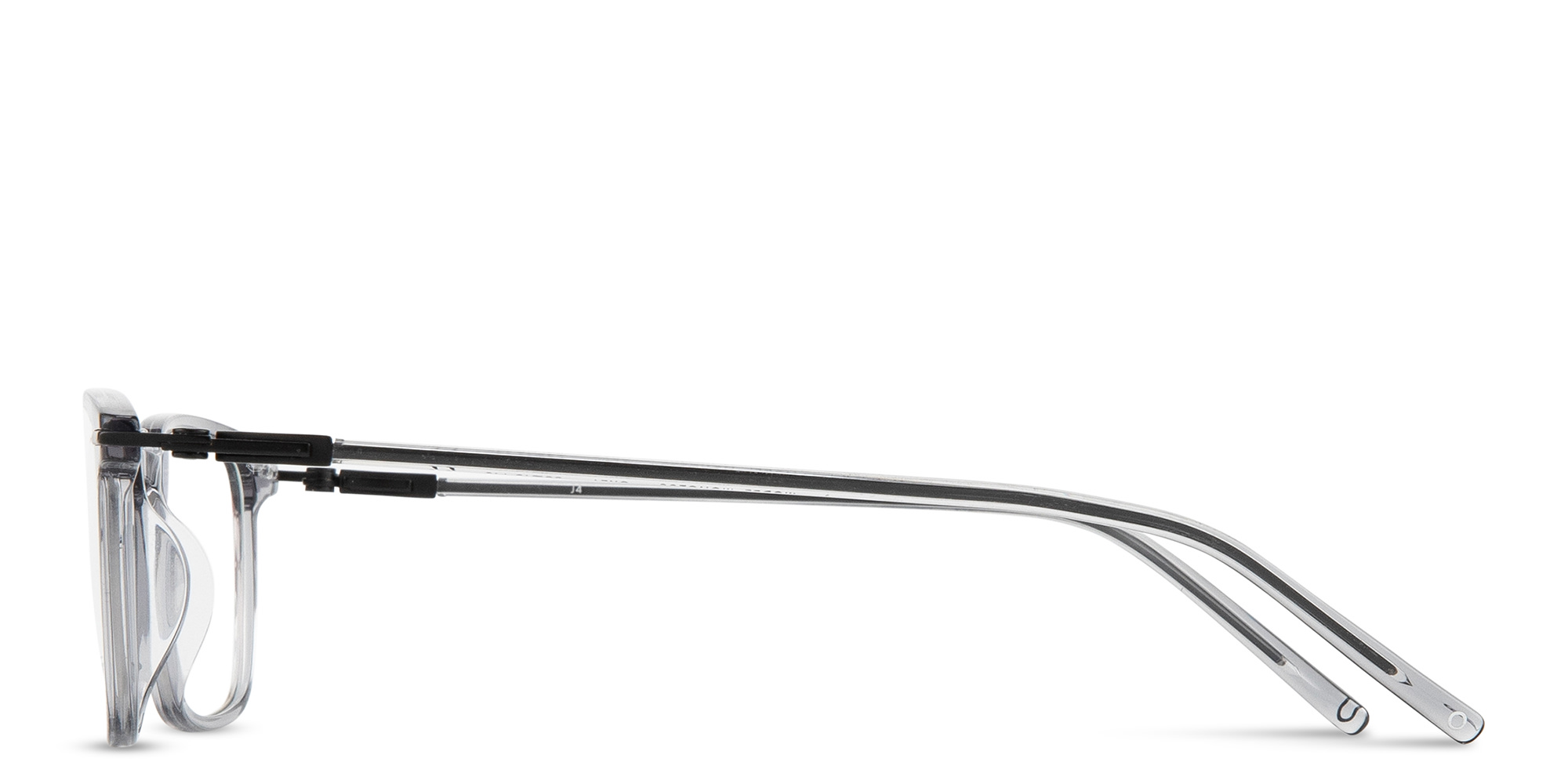 Shop MONOSTROM Rectangle Eyeglasses in Transparent Grey online.