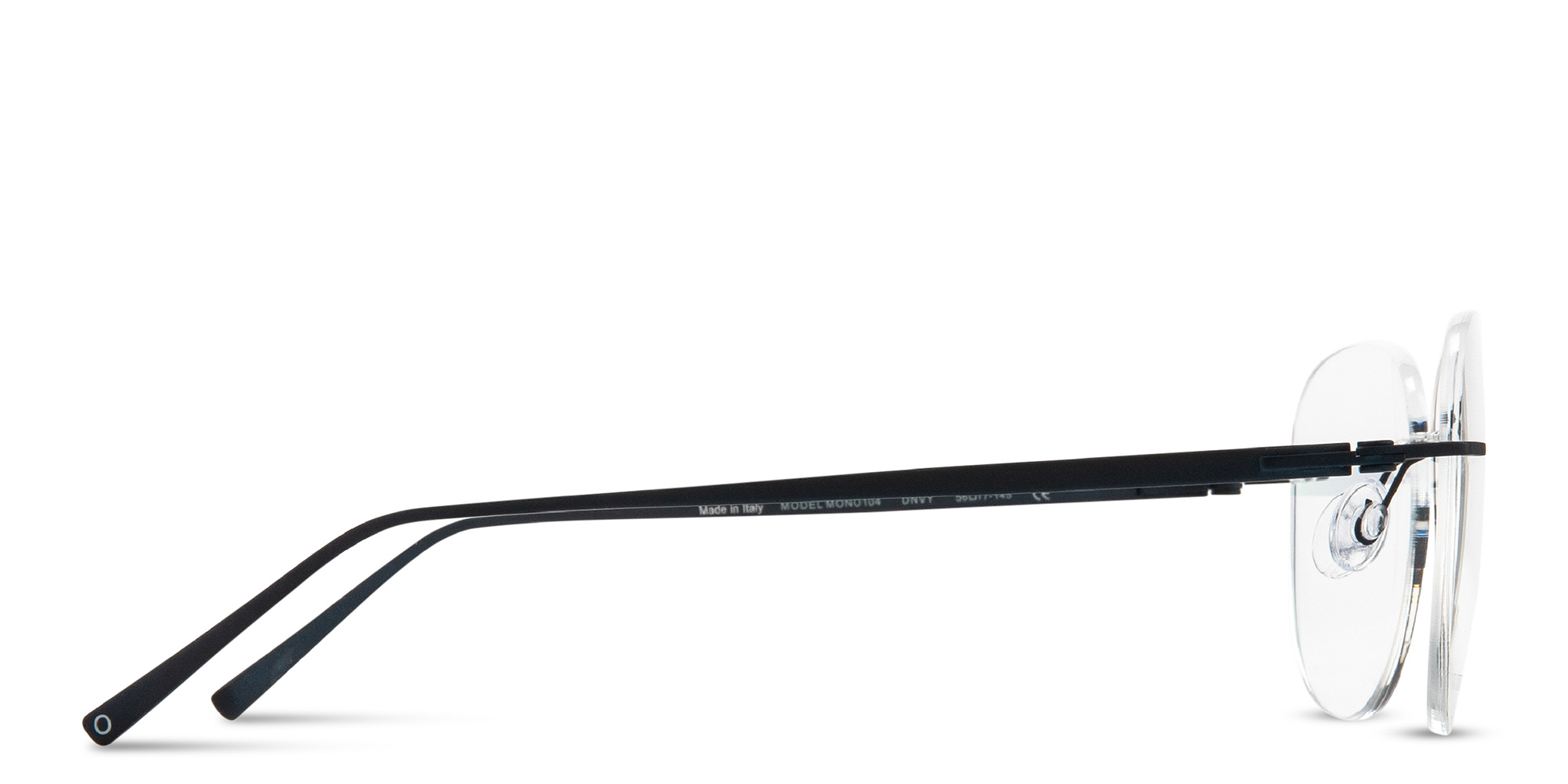 تسوق نظارات طبية واسعة طراز أفياتور بدون إطار MONOSTROM بلون أزرق داكن أونلاين.