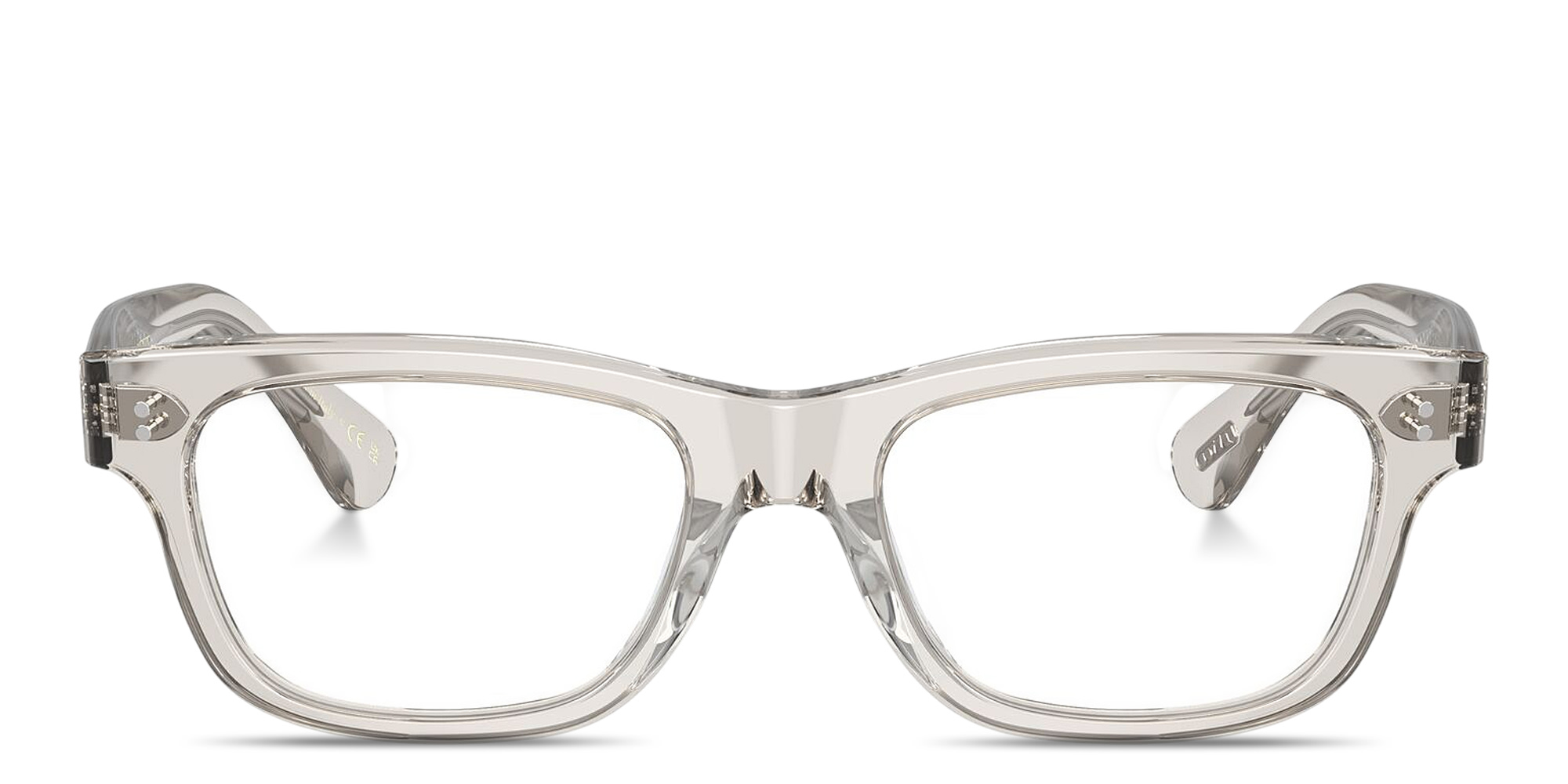 Shop OLIVER PEOPLES Rosson Unisex Rectangle Eyeglasses in Black Diamond online.