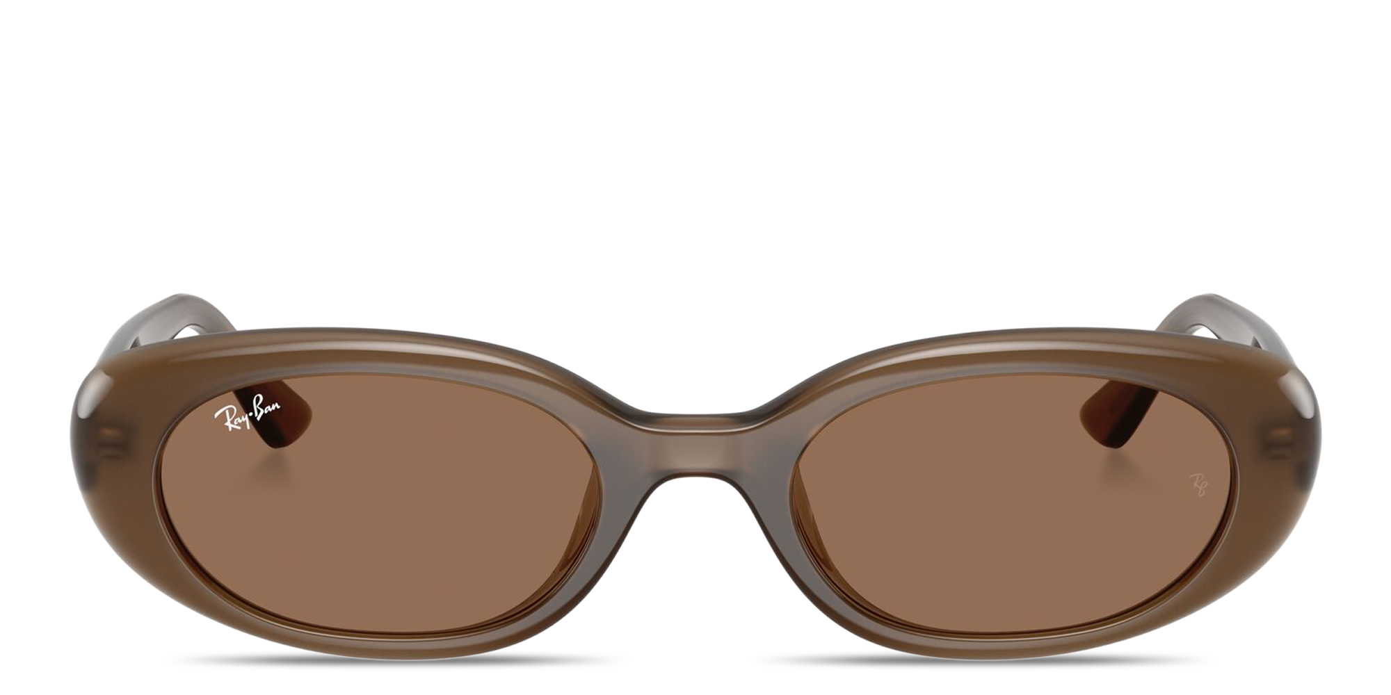 Shop Ray-Ban Bio-Based Unisex Pillow Sunglasses in Shiny Opal Brown online.