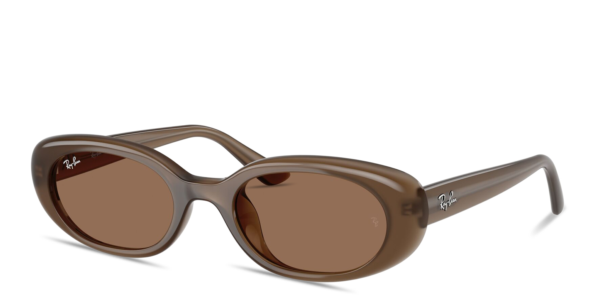 Shop Ray-Ban Bio-Based Unisex Pillow Sunglasses in Shiny Opal Brown online.