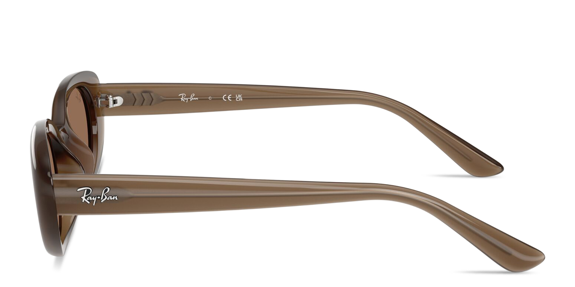 Shop Ray-Ban Bio-Based Unisex Pillow Sunglasses in Shiny Opal Brown online.