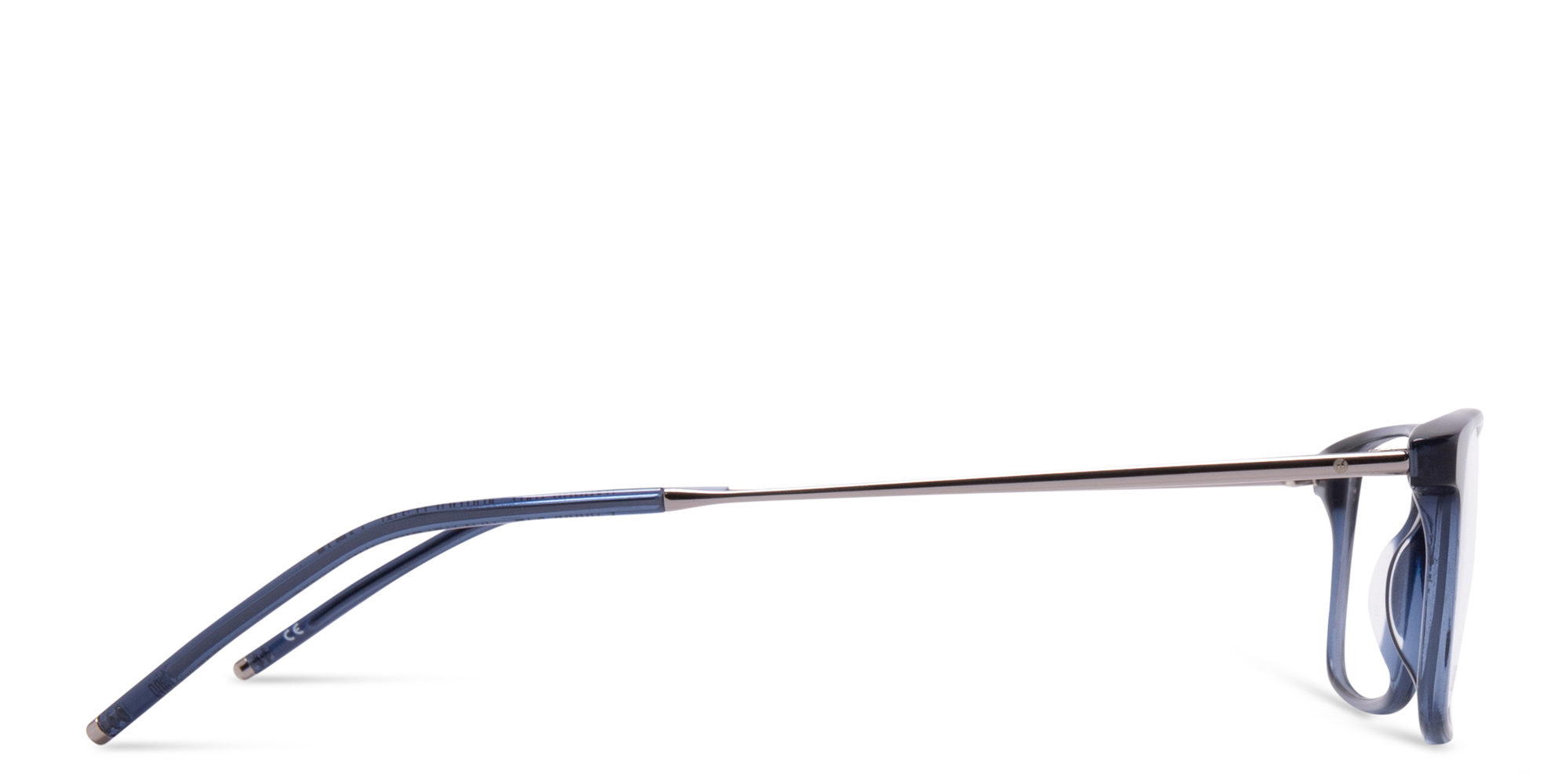 EYE'M Rectangle Eyeglasses in Transparent Navy Blue – Product Photo 3