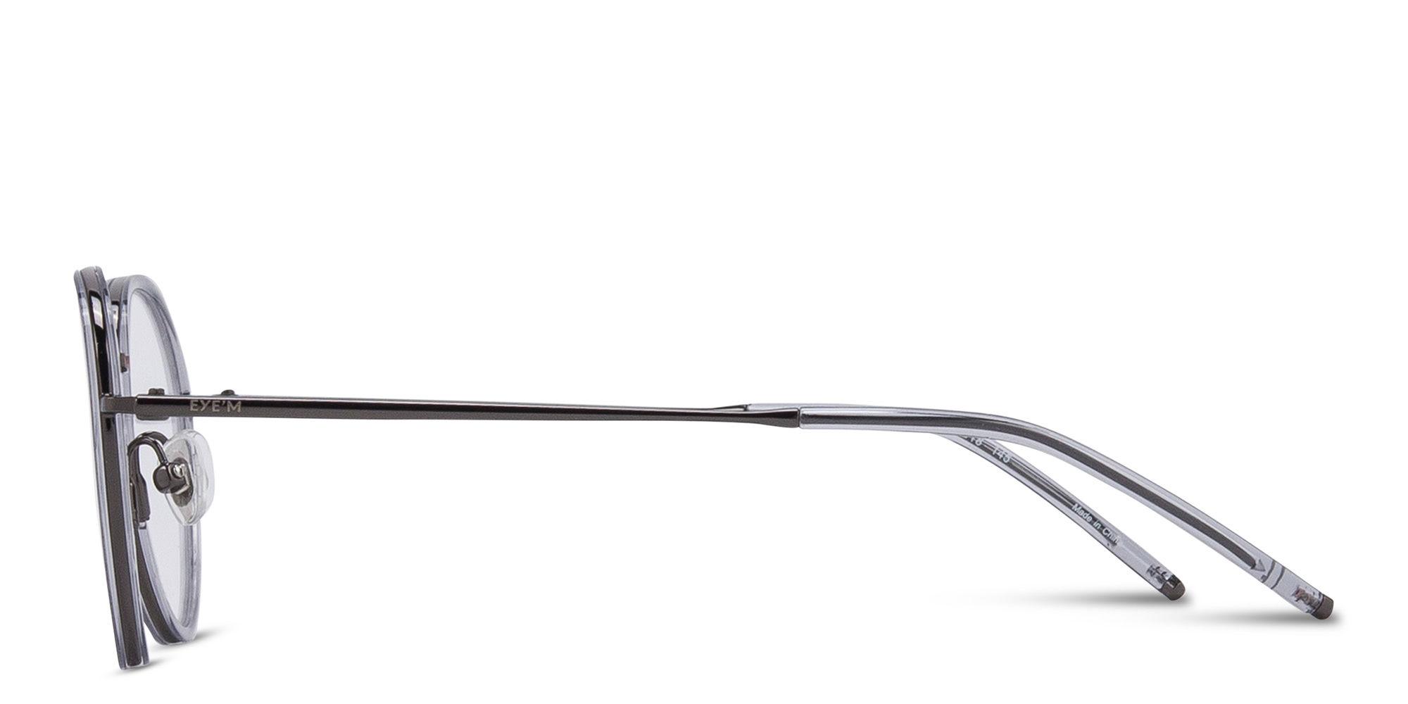 Shop EYE'M Panthos Eyeglasses in Gunmetal online.