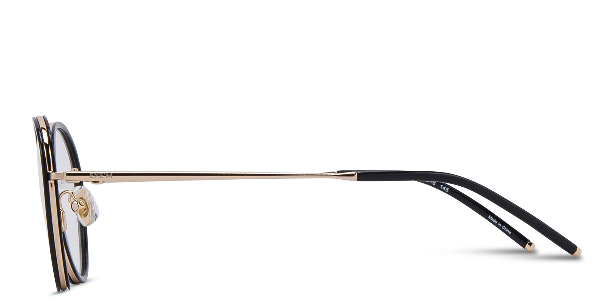 EYE'M Panthos Eyeglasses in Gold – Product Photo 4