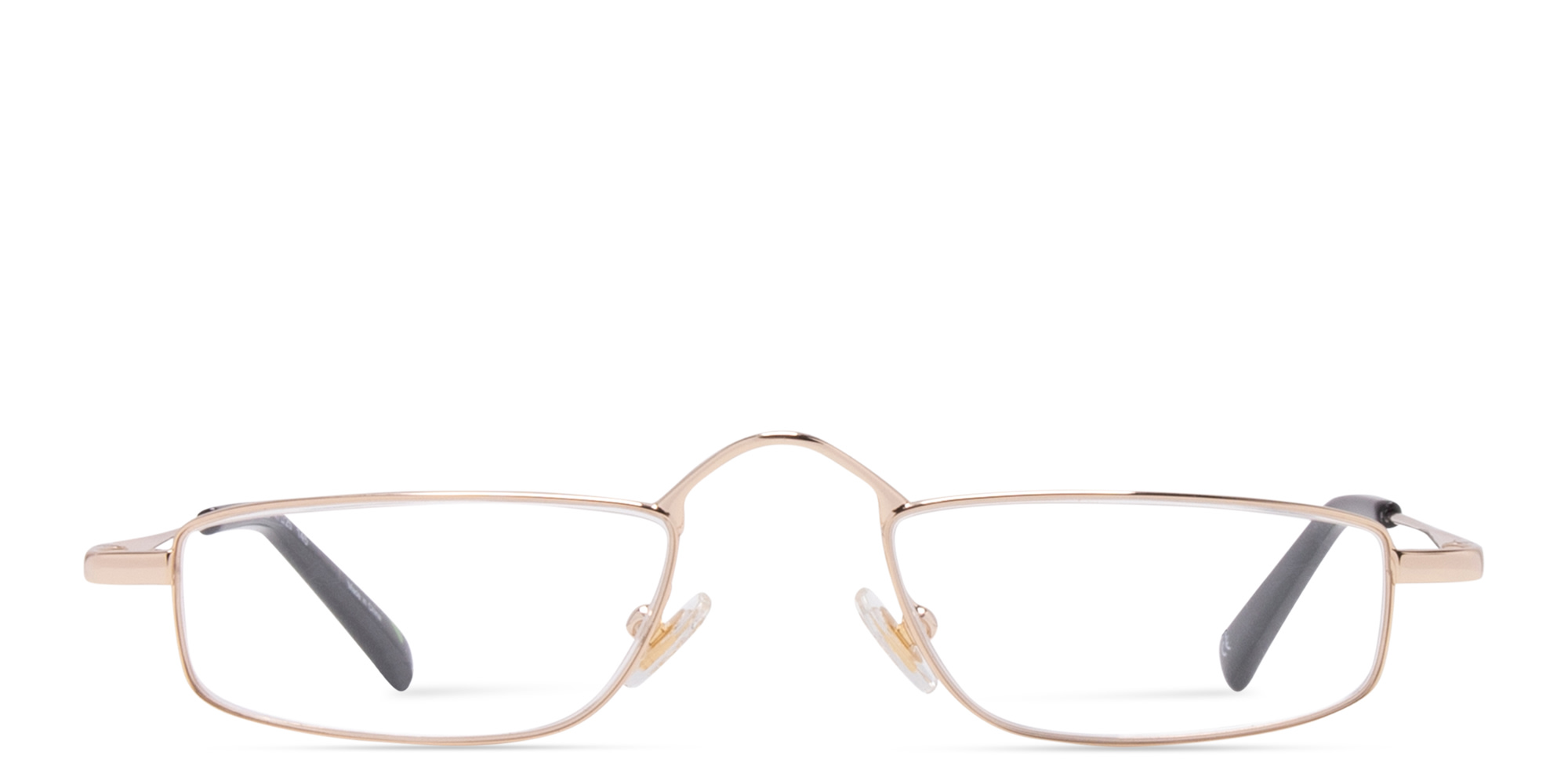 EYE'M Rectangle Eyeglasses in Gold – Product Photo 1