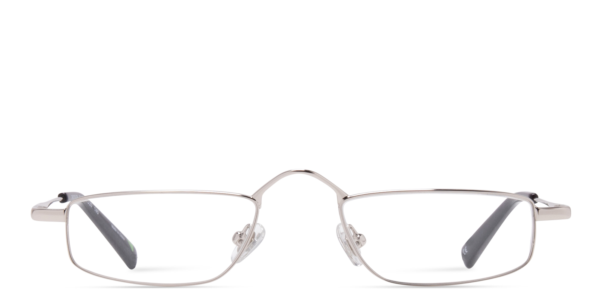 Shop EYE'M Rectangle Eyeglasses in Silver online.
