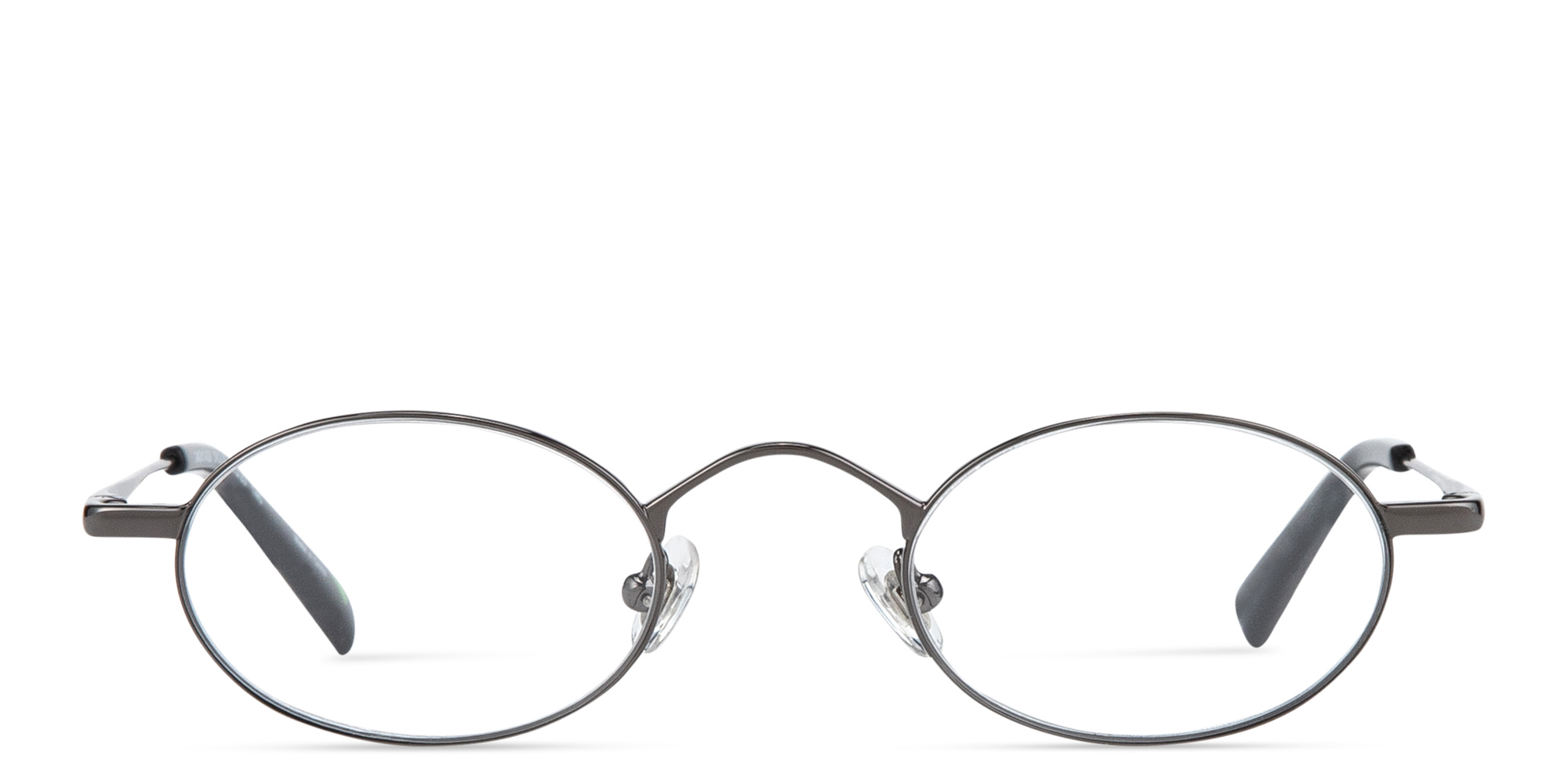 Shop EYE'M Oval Eyeglasses in Dark Gunmetal online.