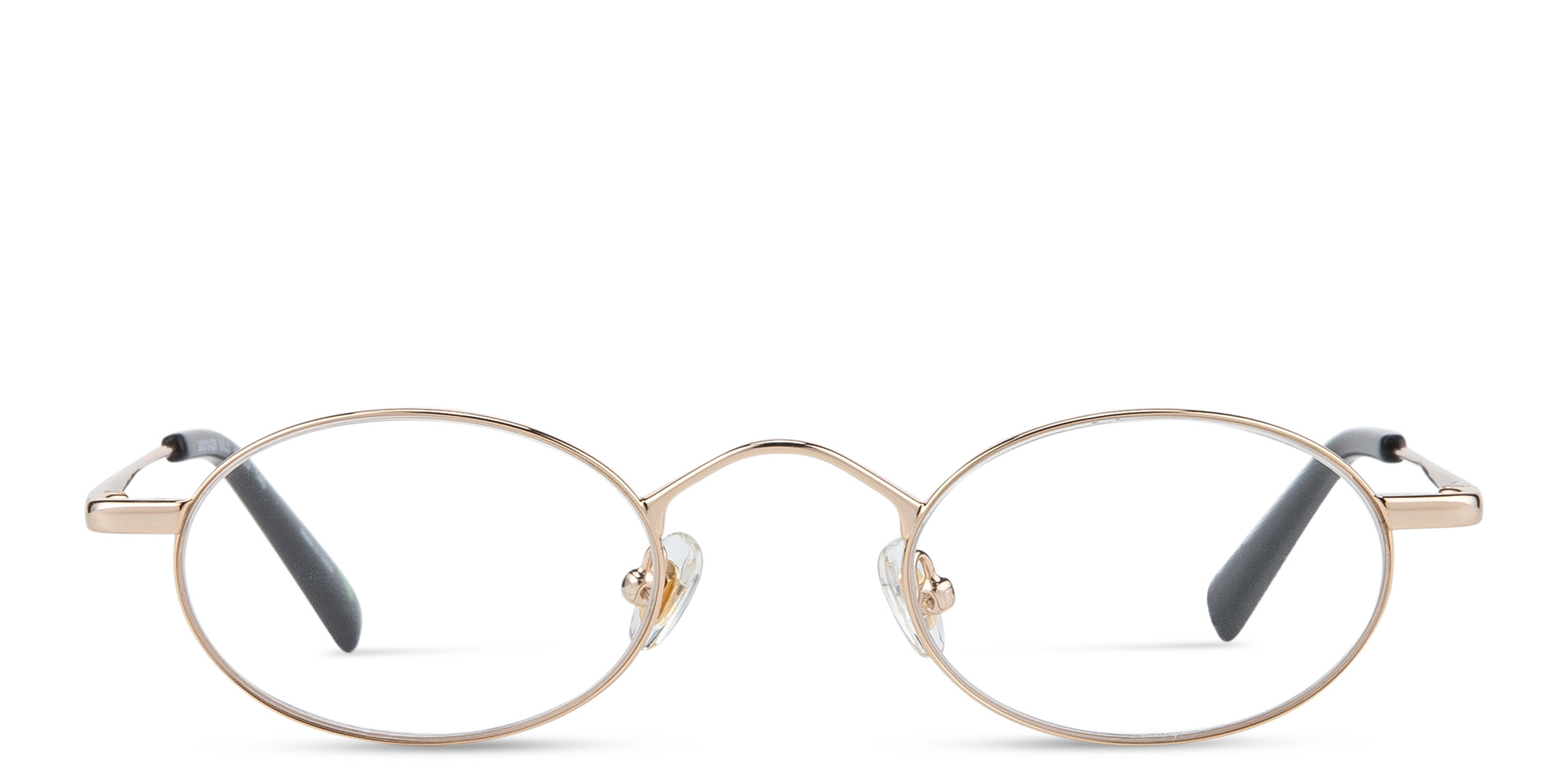 EYE'M Oval Eyeglasses in Gold – Product Photo 1