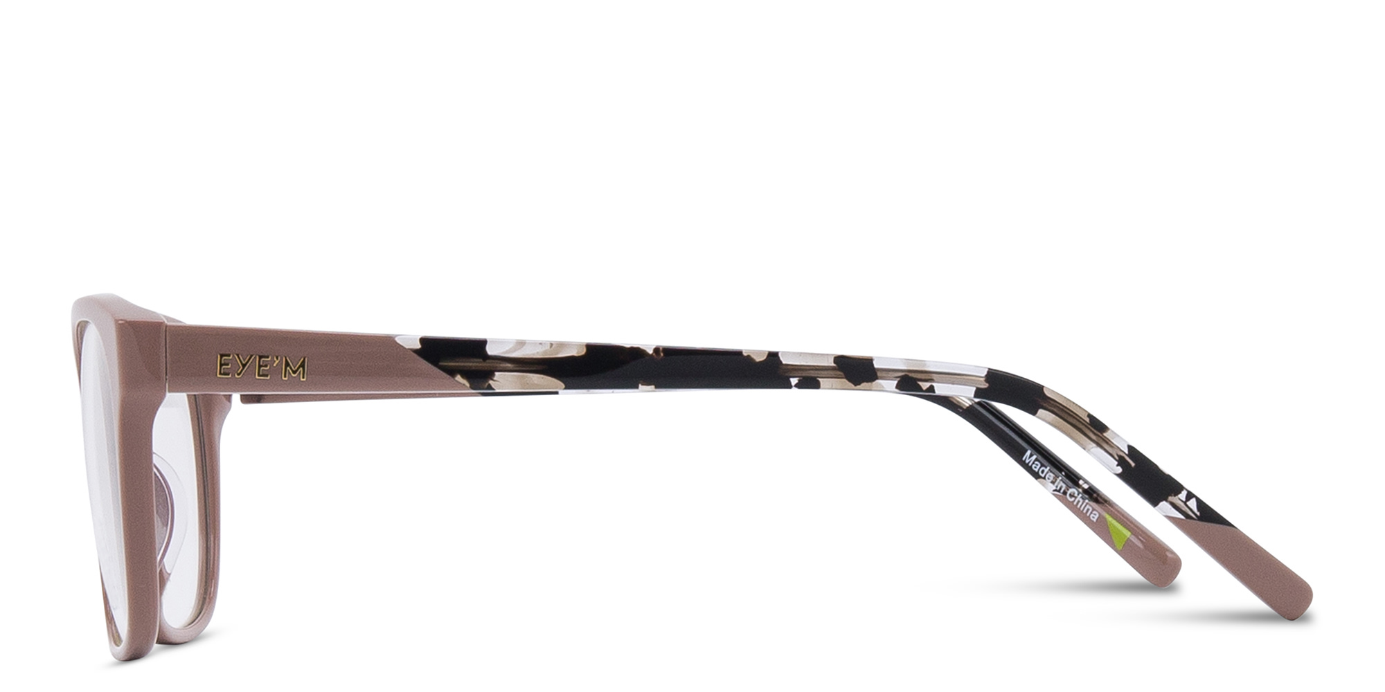 Shop EYE'M Pillow Eyeglasses in Beige online.