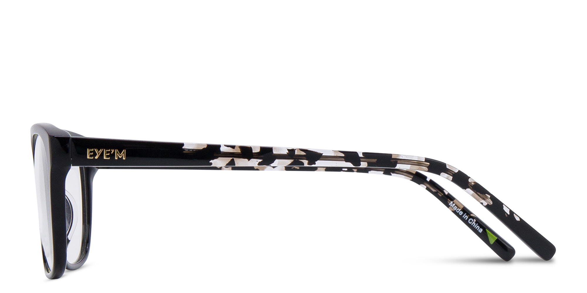 Shop EYE'M Pillow Eyeglasses in Black online.