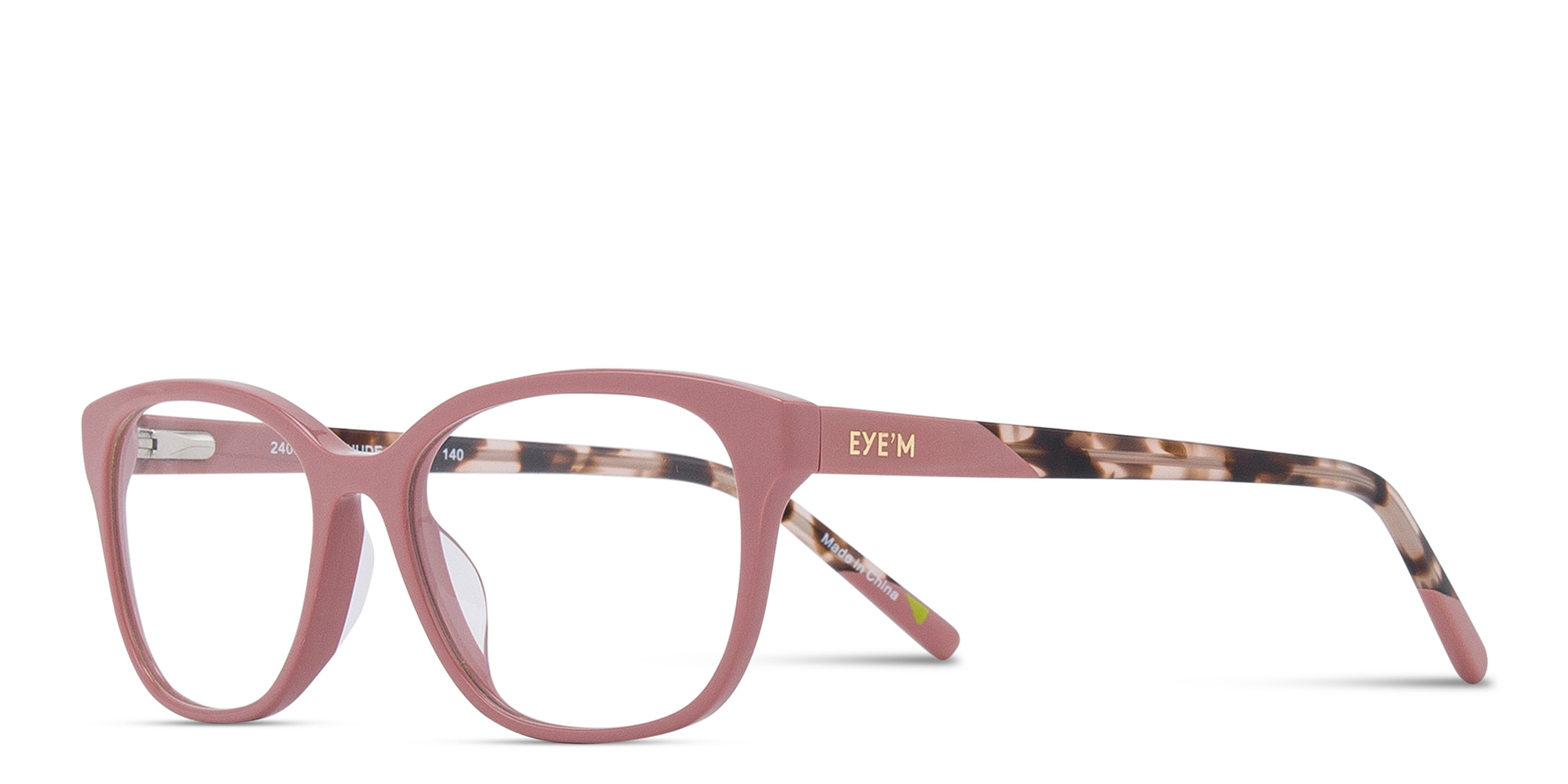 Shop EYE'M Pillow Eyeglasses in Nude online.