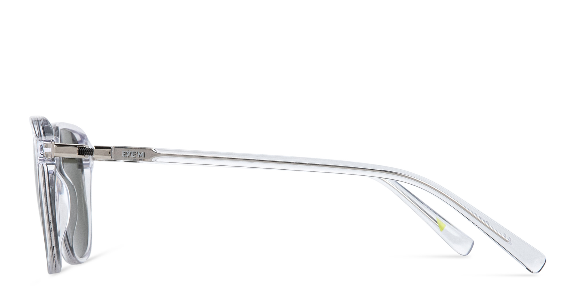 تسوق نظارات شمسية مربّعة EYE'M بلون شفاف أونلاين.