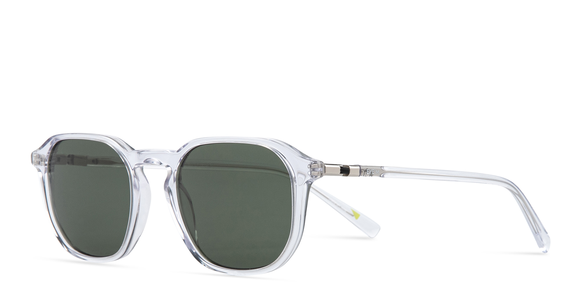 Shop EYE'M Square Sunglasses in Clear online.