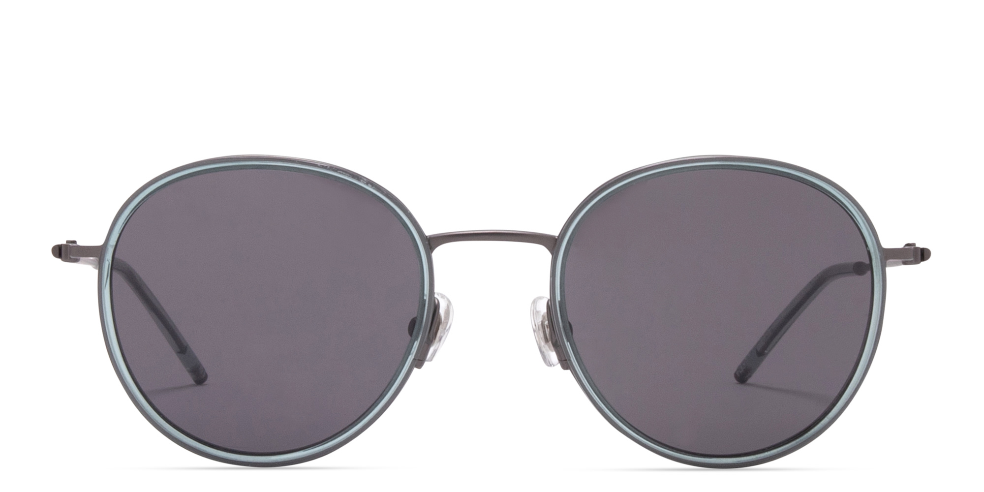 Shop EYE'M Round Sunglasses in Gunmetal online.
