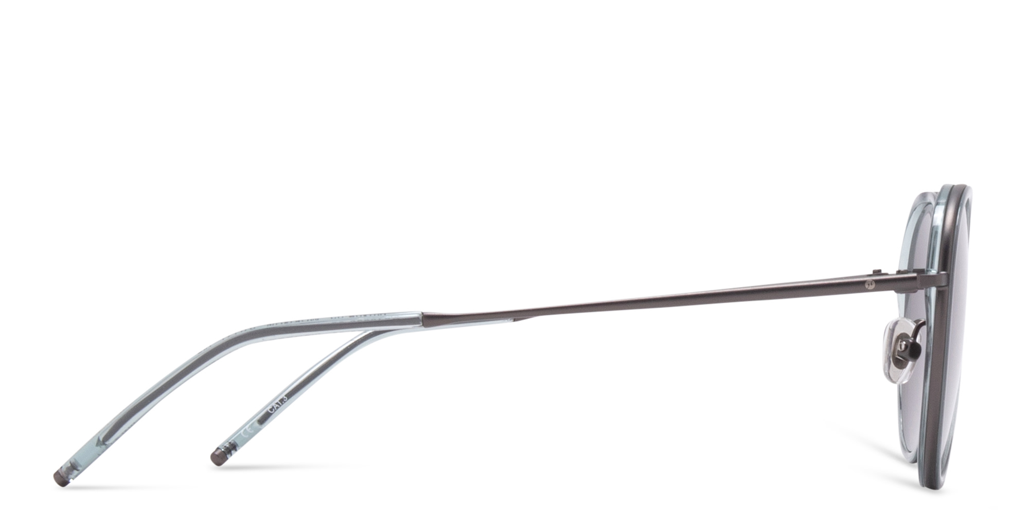 Shop EYE'M Round Sunglasses in Gunmetal online.