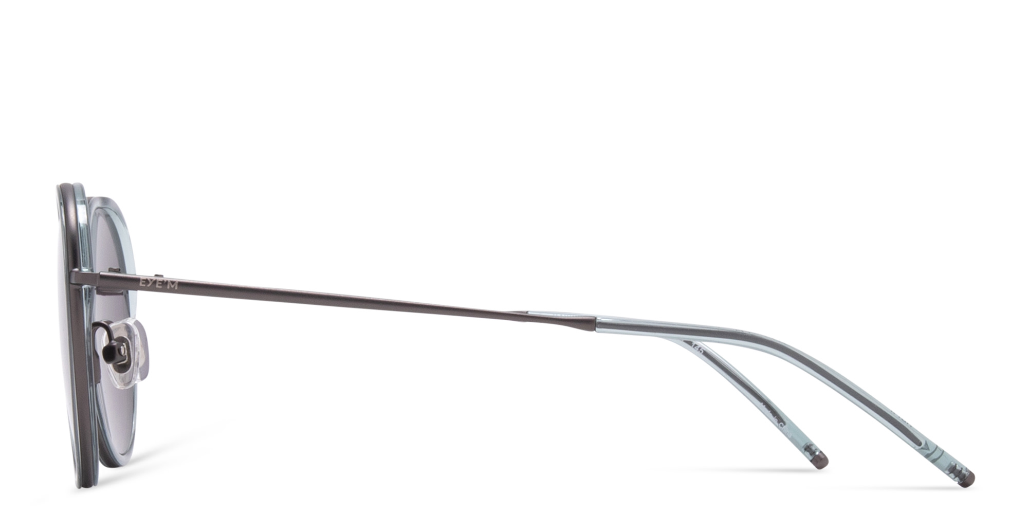 Shop EYE'M Round Sunglasses in Gunmetal online.