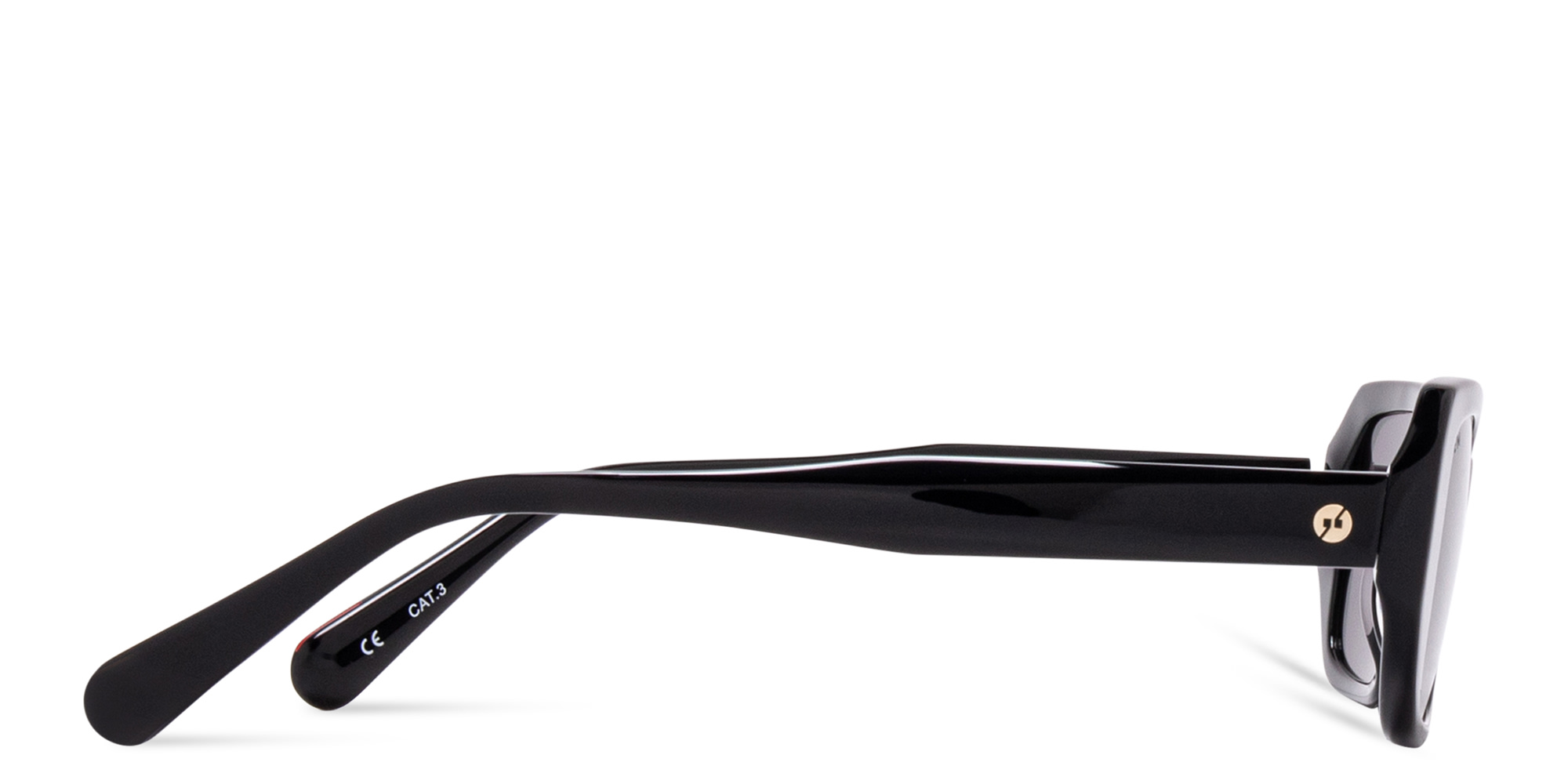 تسوق نظارات شمسية مستطيلة EYE'M بلون أسود أونلاين.