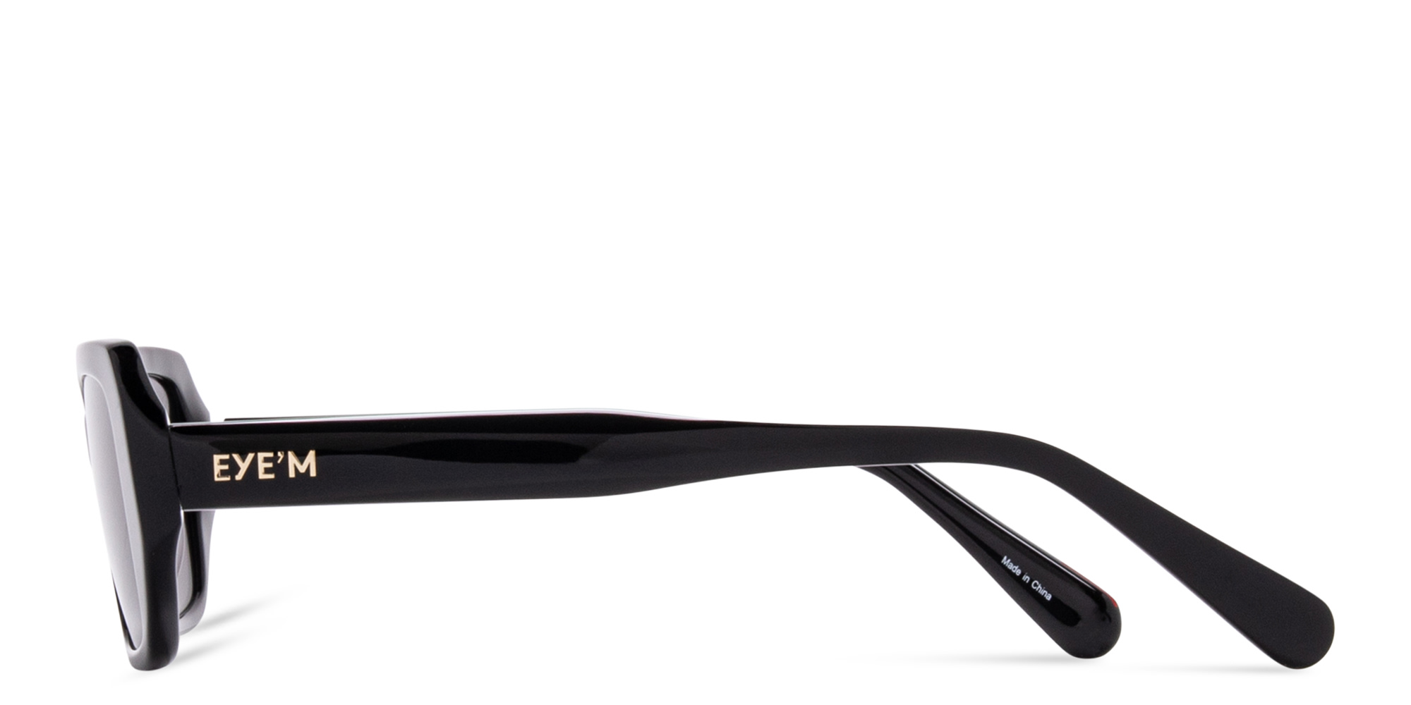 تسوق نظارات شمسية مستطيلة EYE'M بلون أسود أونلاين.