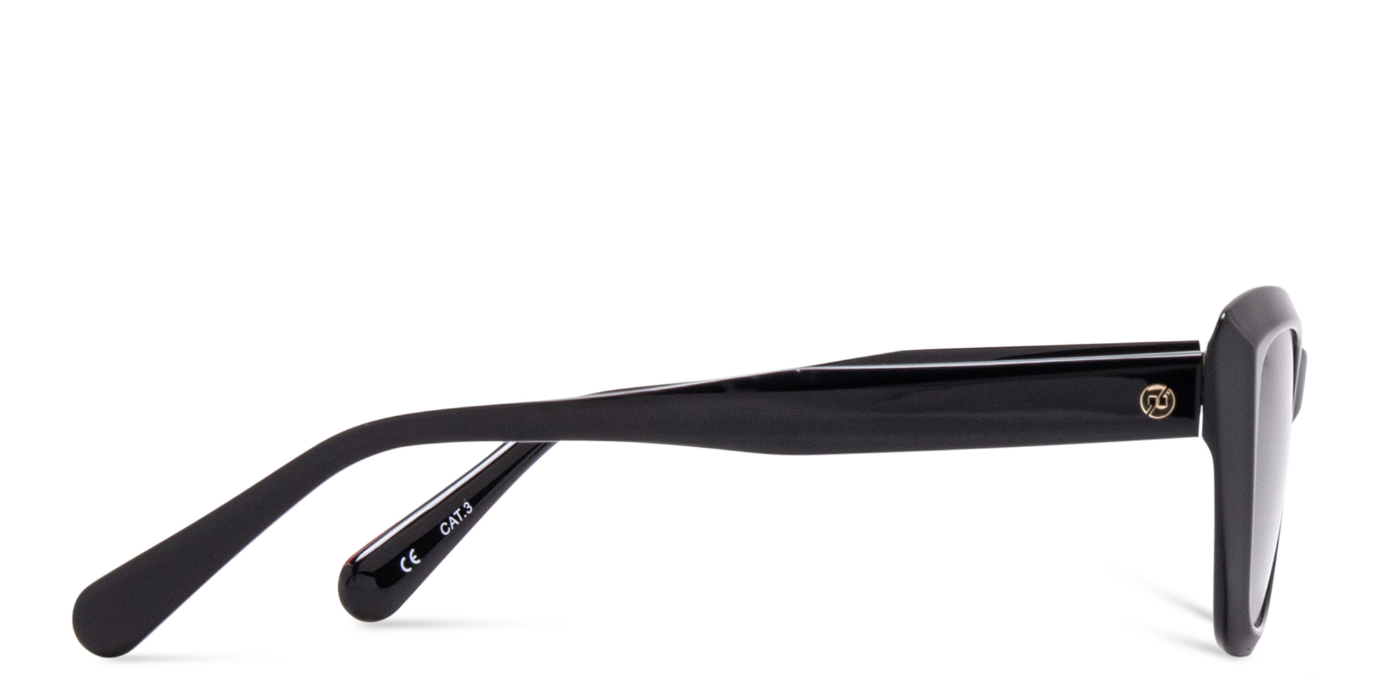 EYE'M Cat-Eye Sunglasses in Black – Product Photo 3