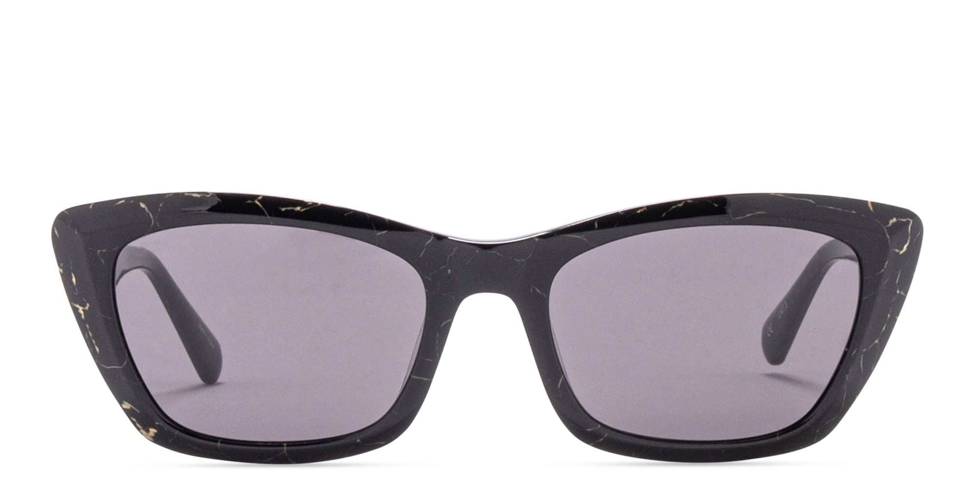 EYE'M Cat-Eye Sunglasses in Shiny Black – Product Photo 1