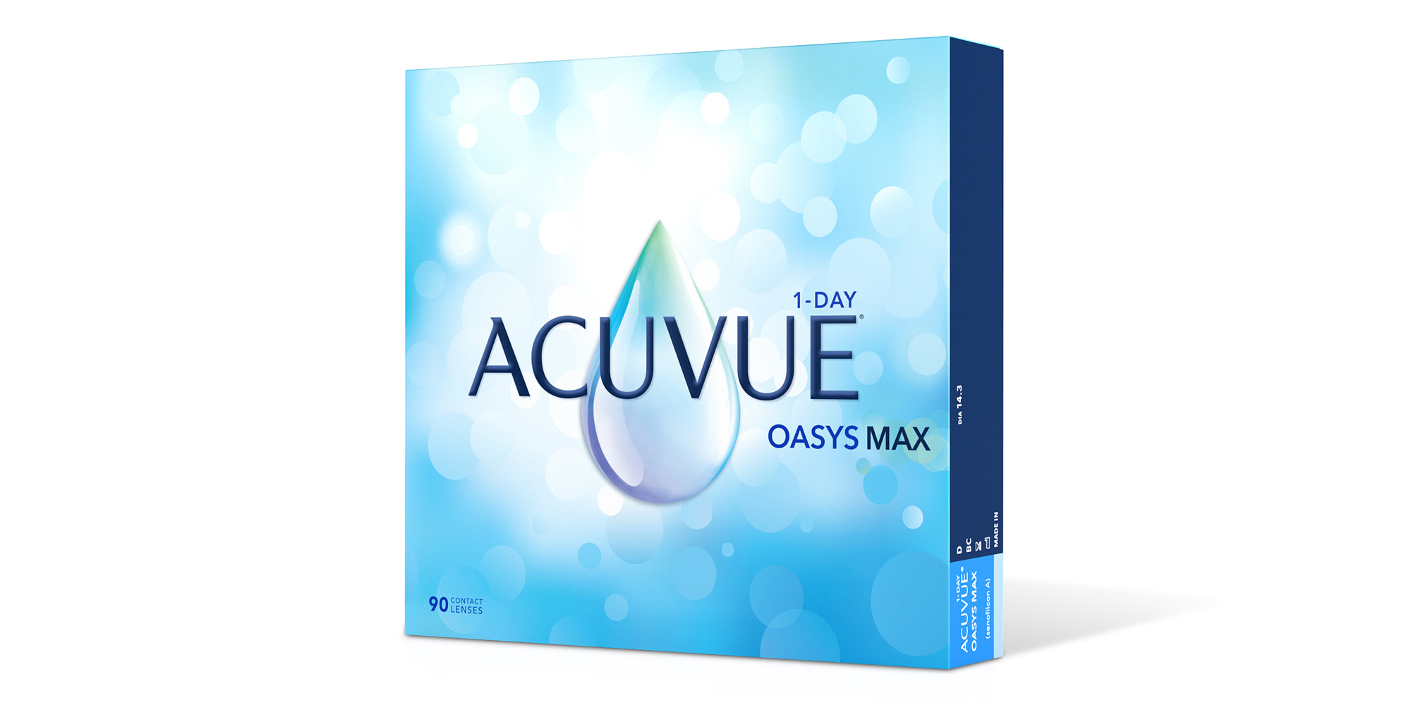 Shop ACUVUE OASYS MAX 1-Day Clear Contact Lenses - Pack of 90 online.