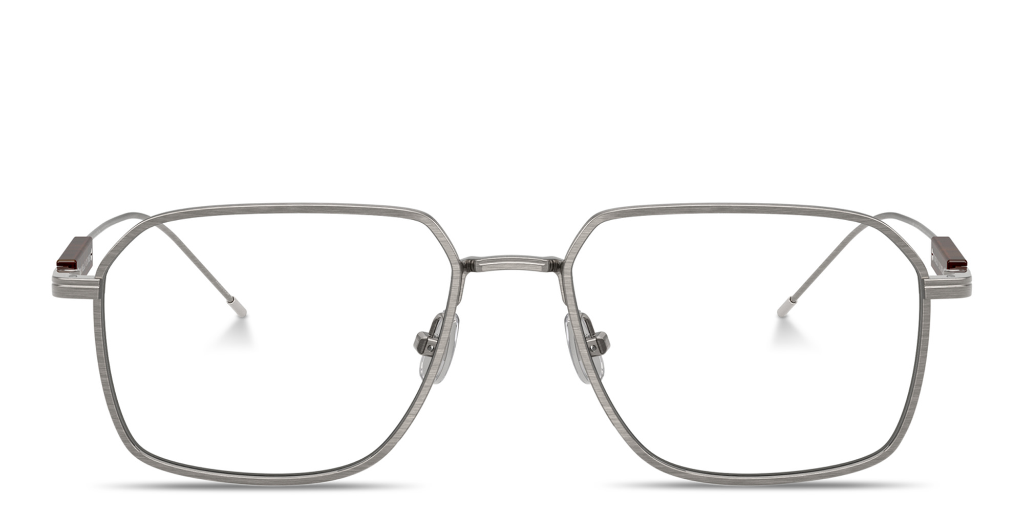 BRUNELLO CUCCINELLI Sartorial Sunset Rectangle Eyeglasses in Pewter – Product Photo 1