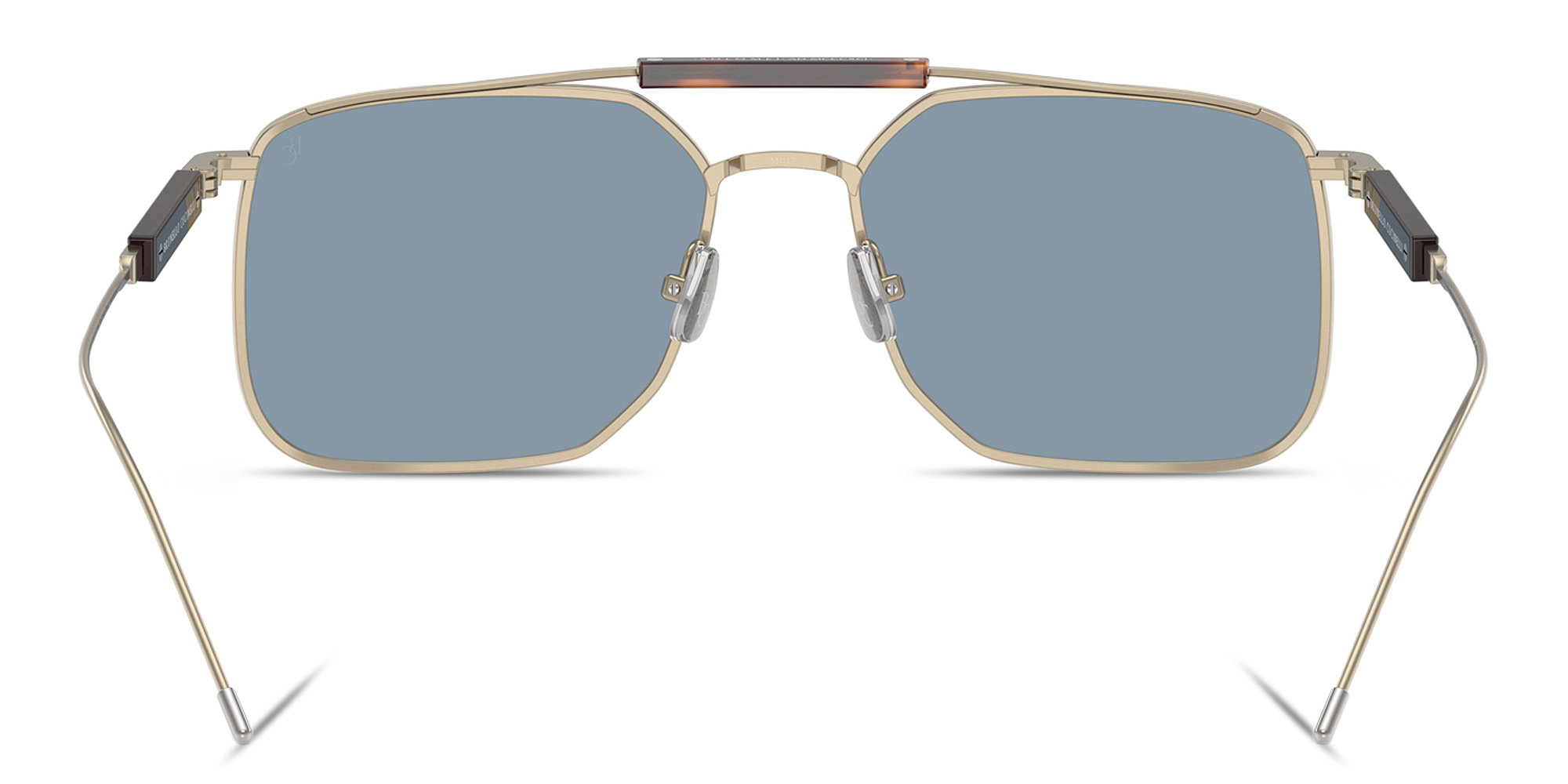 Shop BRUNELLO CUCINELLI Sartorial Sunset Square Sunglasses in Gold online.