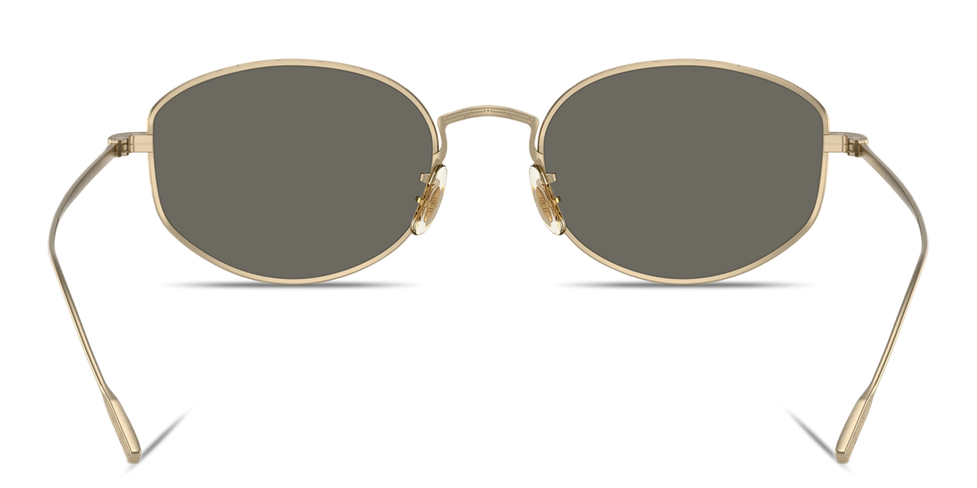 تسوق نظارات شمسية إيسترا بإطار بيضاوي للجنسين أوليفر بيبلز بلون ذهبي ناعم أونلاين.