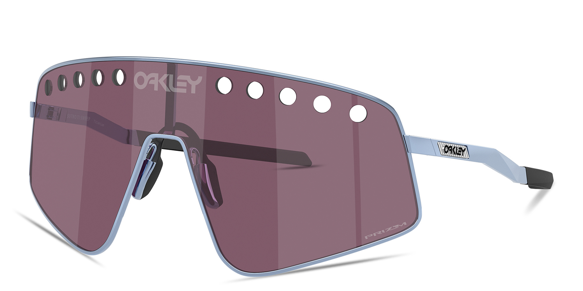Oakley Sutro Ti Sweep Unisex Rectangle Sunglasses in Polished Stonewash – Product Photo 2