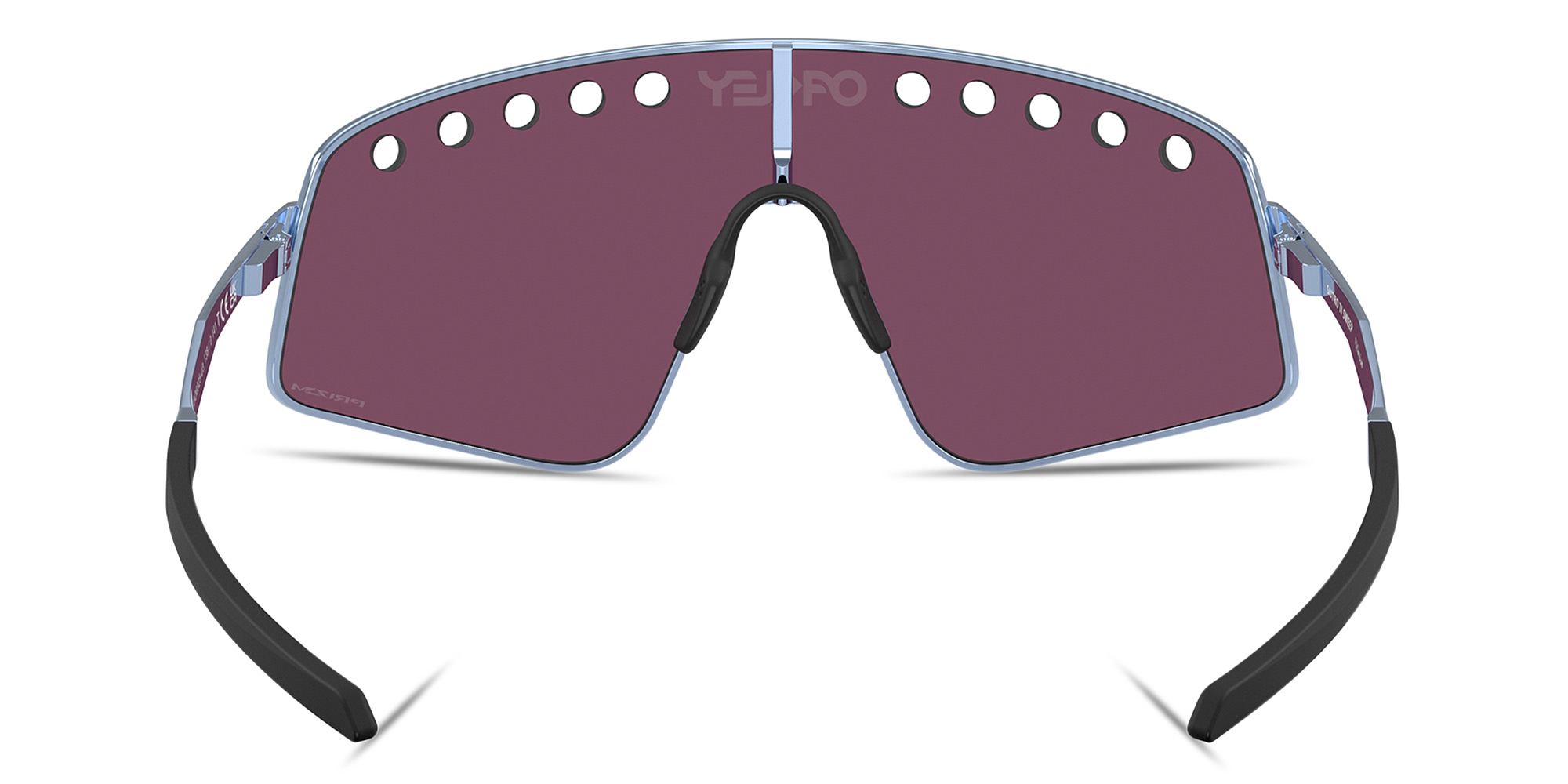 Oakley Sutro Ti Sweep Unisex Rectangle Sunglasses in Polished Stonewash – Product Photo 4