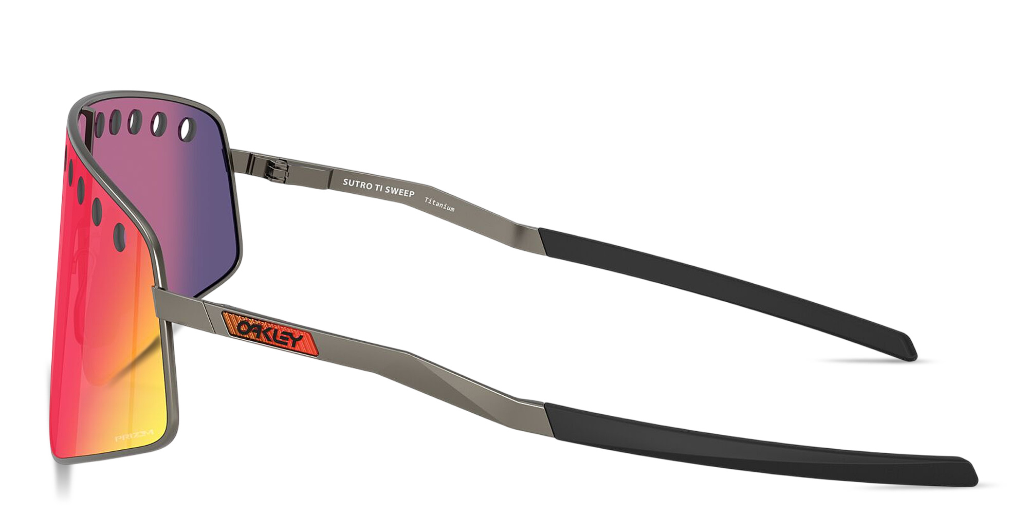 Shop Oakley Sutro Ti Sweep Unisex Rectangle Sunglasses in Matte Gunmetal online.
