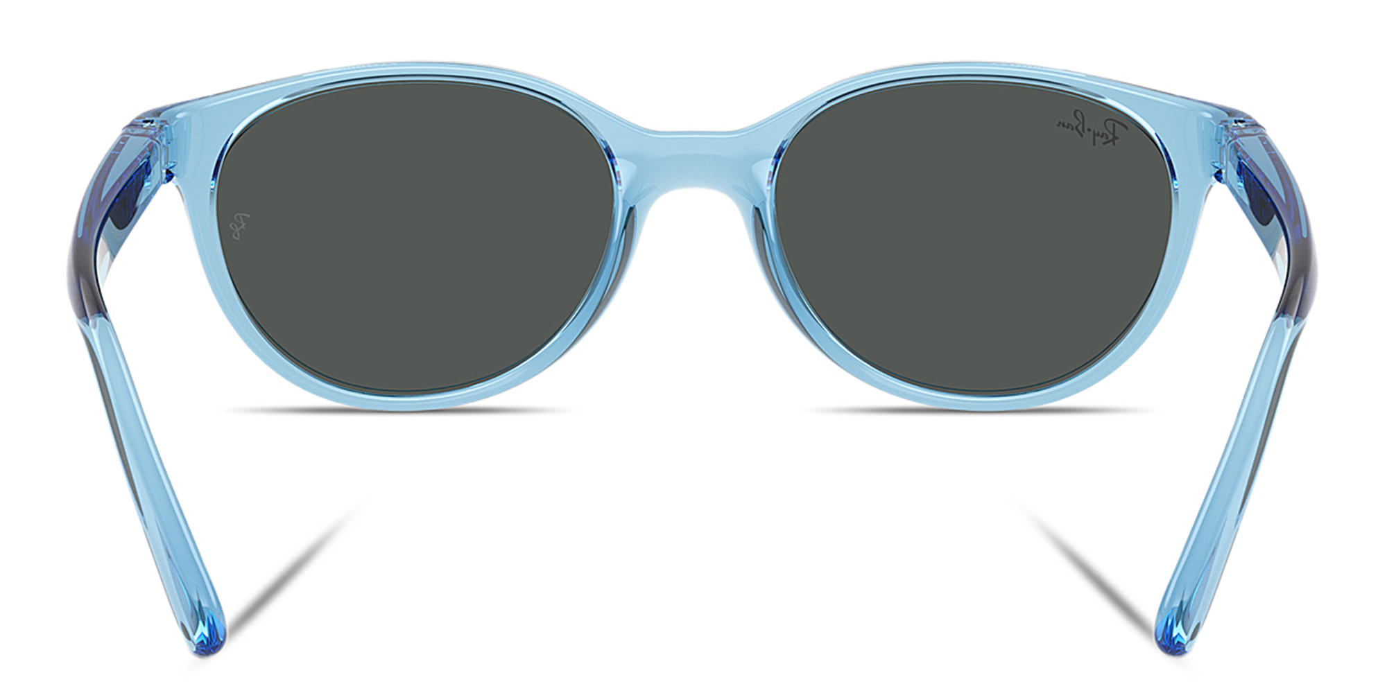 Shop Ray-Ban Junior Kids Bio-Based Square Sunglasses in Transparent Blue online.