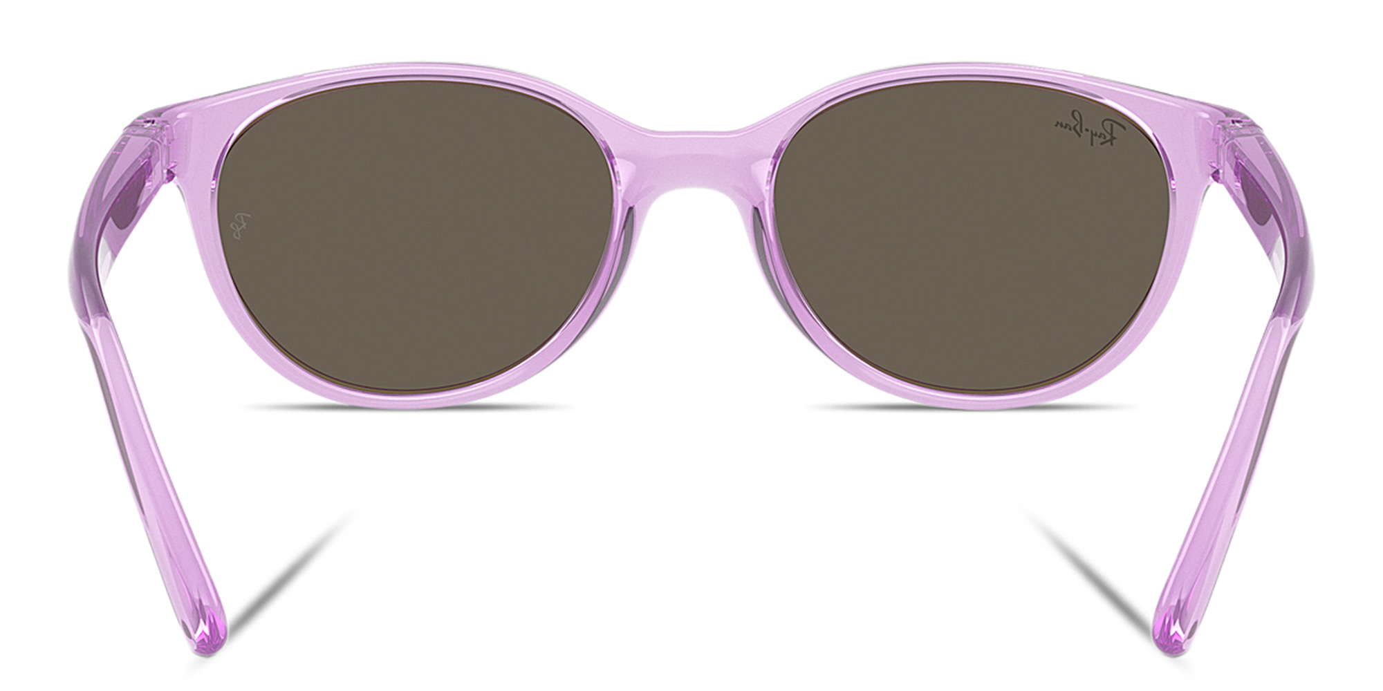 Ray-Ban Junior Kids Bio-Based Square Sunglasses in Transparent Violet – Product Photo 4