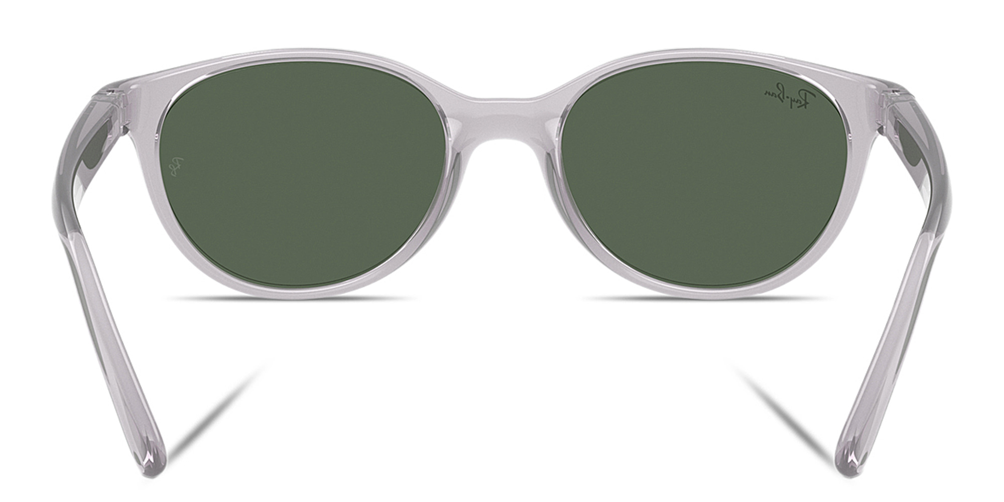 Shop Ray-Ban Junior Kids Bio-Based Square Sunglasses in Transparent Grey online.