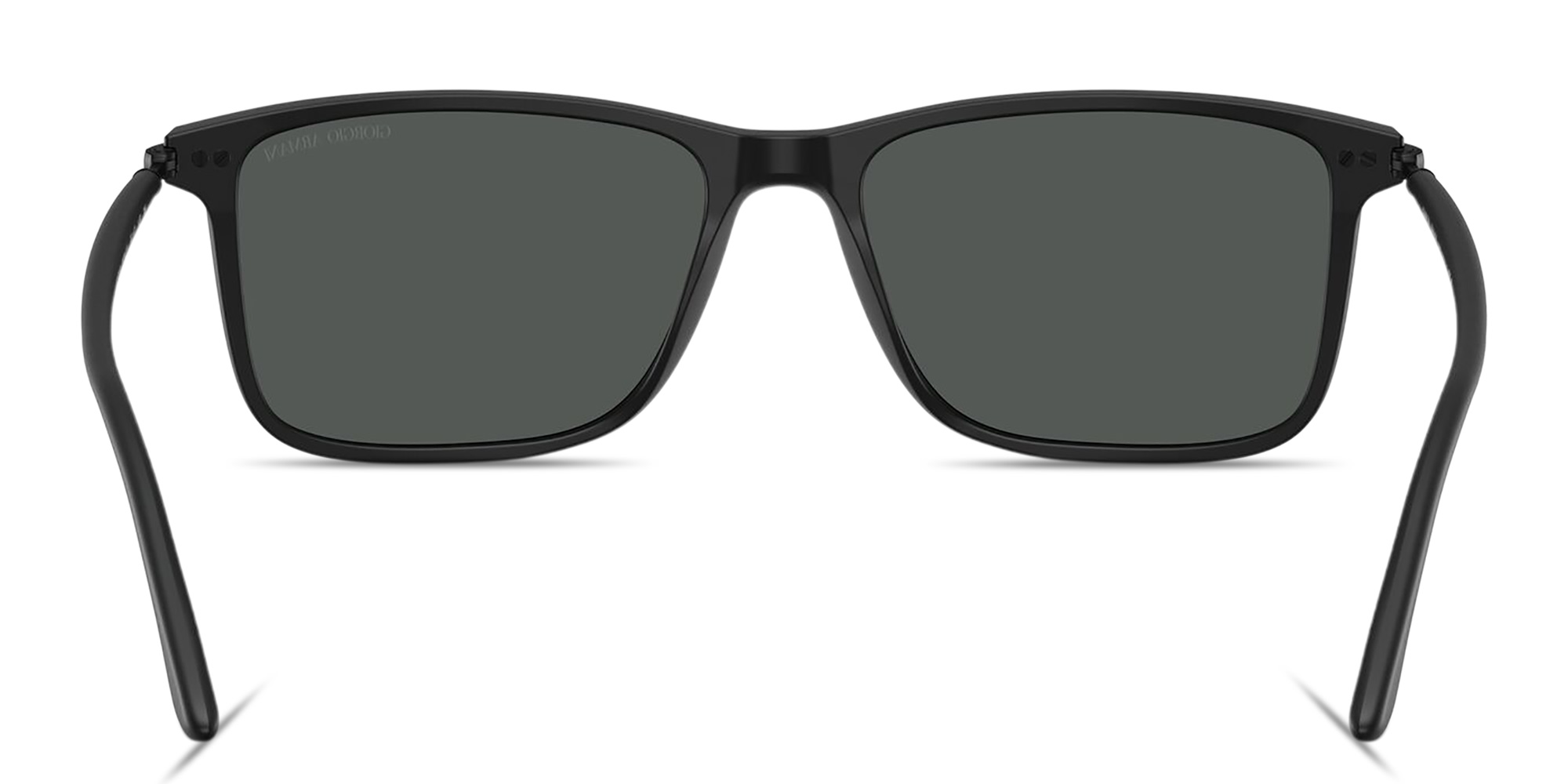 GIORGIO ARMANI Logo Print Rectangle Sunglasses in Black – Product Photo 4
