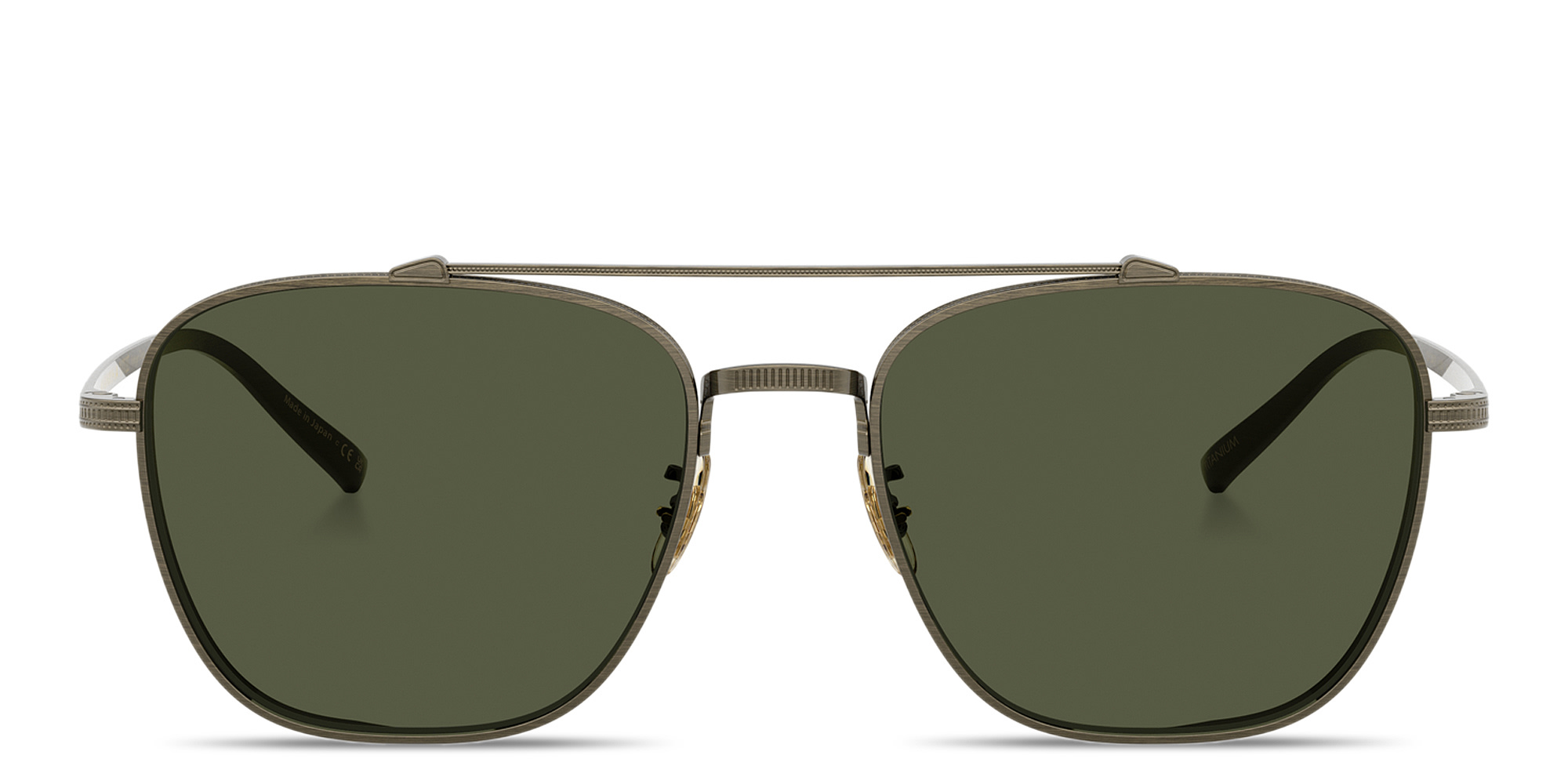 Shop OLIVER PEOPLES Avison Square Sunglasses in Antique Gold online.