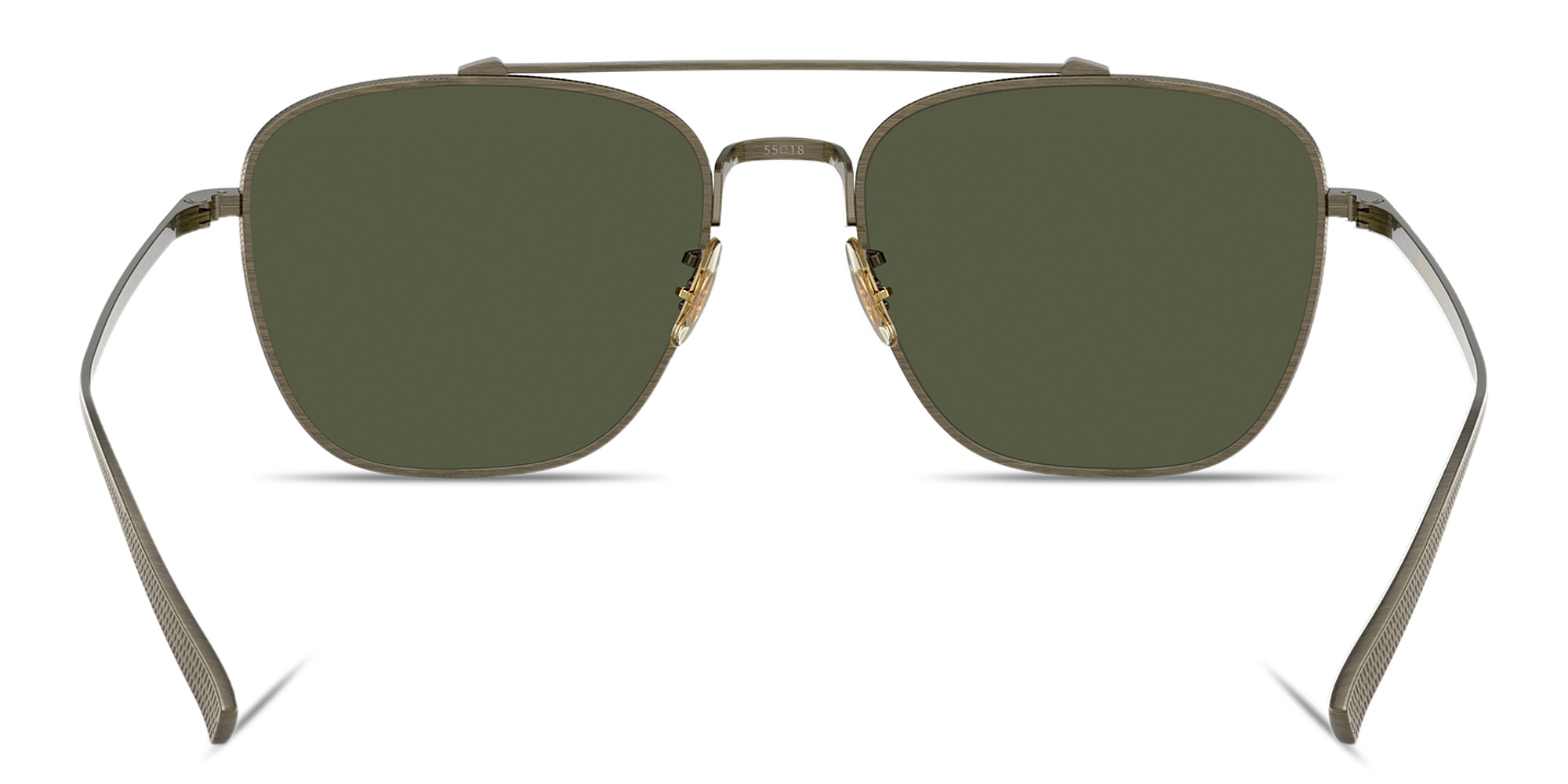 Shop OLIVER PEOPLES Avison Square Sunglasses in Antique Gold online.