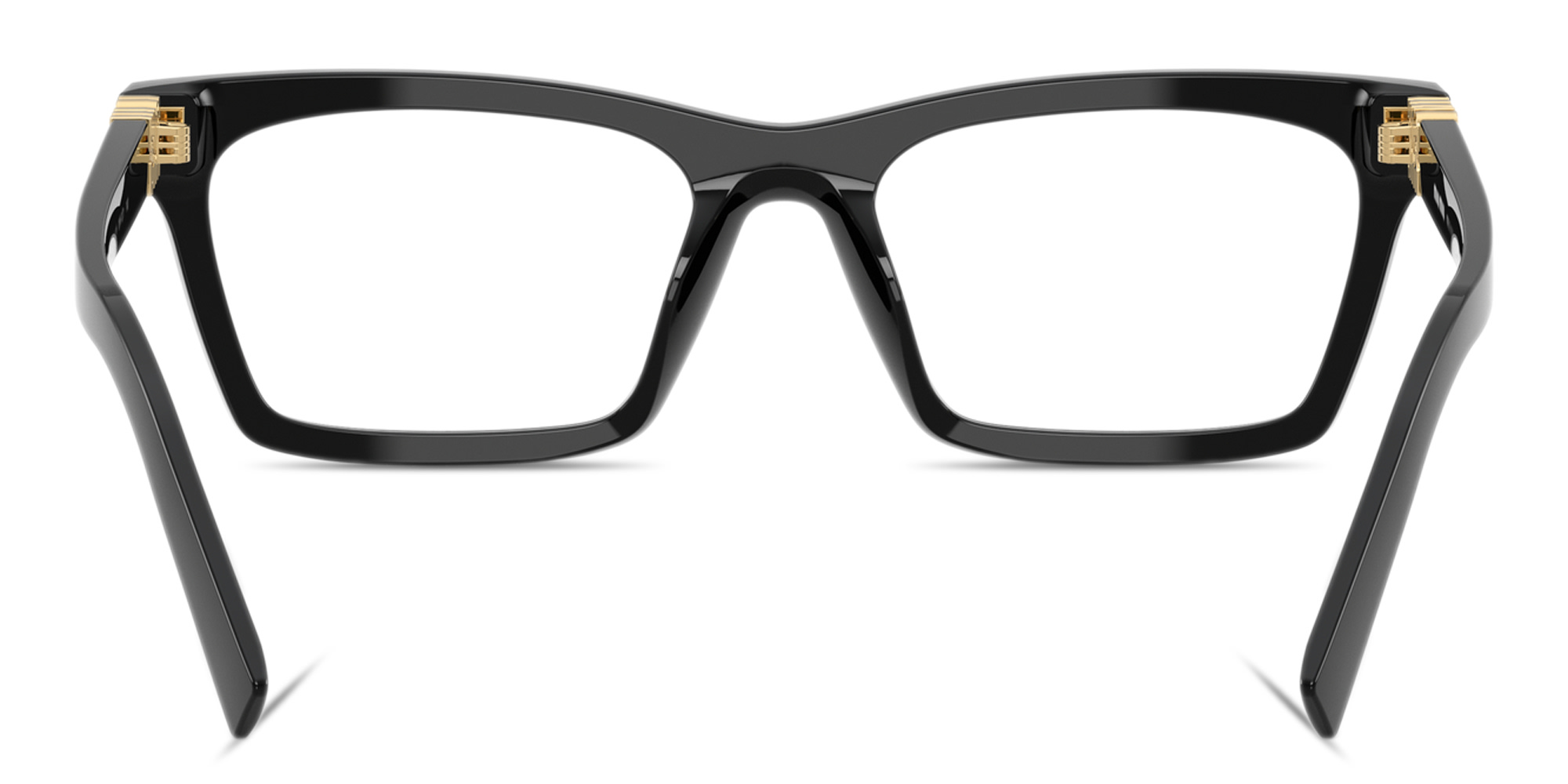 تسوق نظارات طبية مستطيلة واسعة بشعار العلامة العمودي ميو ميو بلون أسود أونلاين.