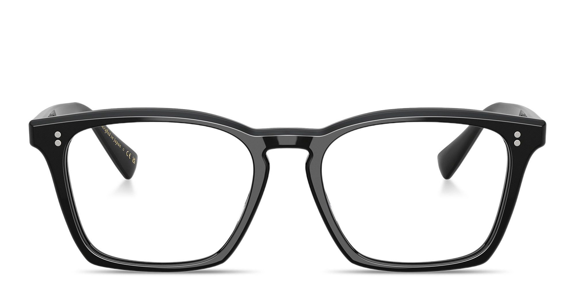 Shop OLIVER PEOPLES Rafkin Rectangle Eyeglasses in Black online.