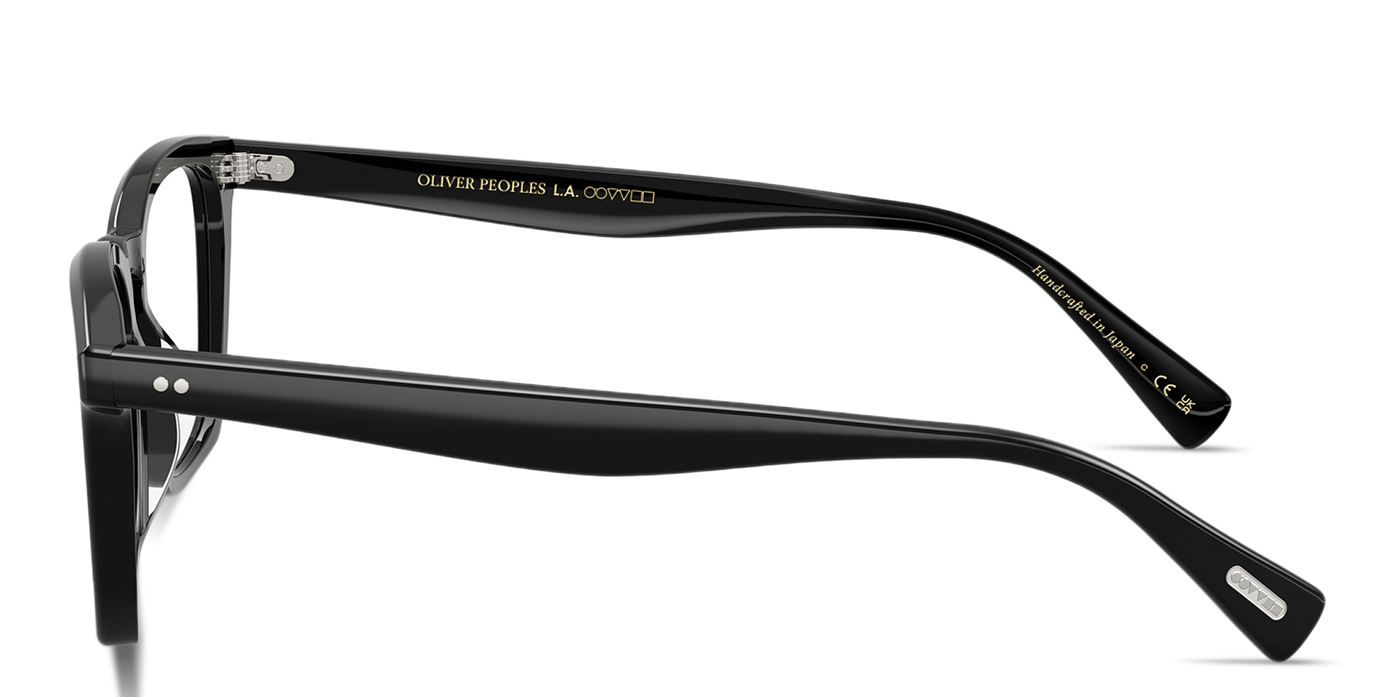 Shop OLIVER PEOPLES Rafkin Rectangle Eyeglasses in Black online.