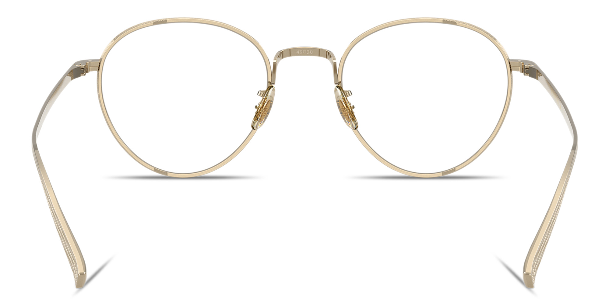 OLIVER PEOPLES Kesner Panthos Eyeglasses in Soft Gold – Product Photo 4
