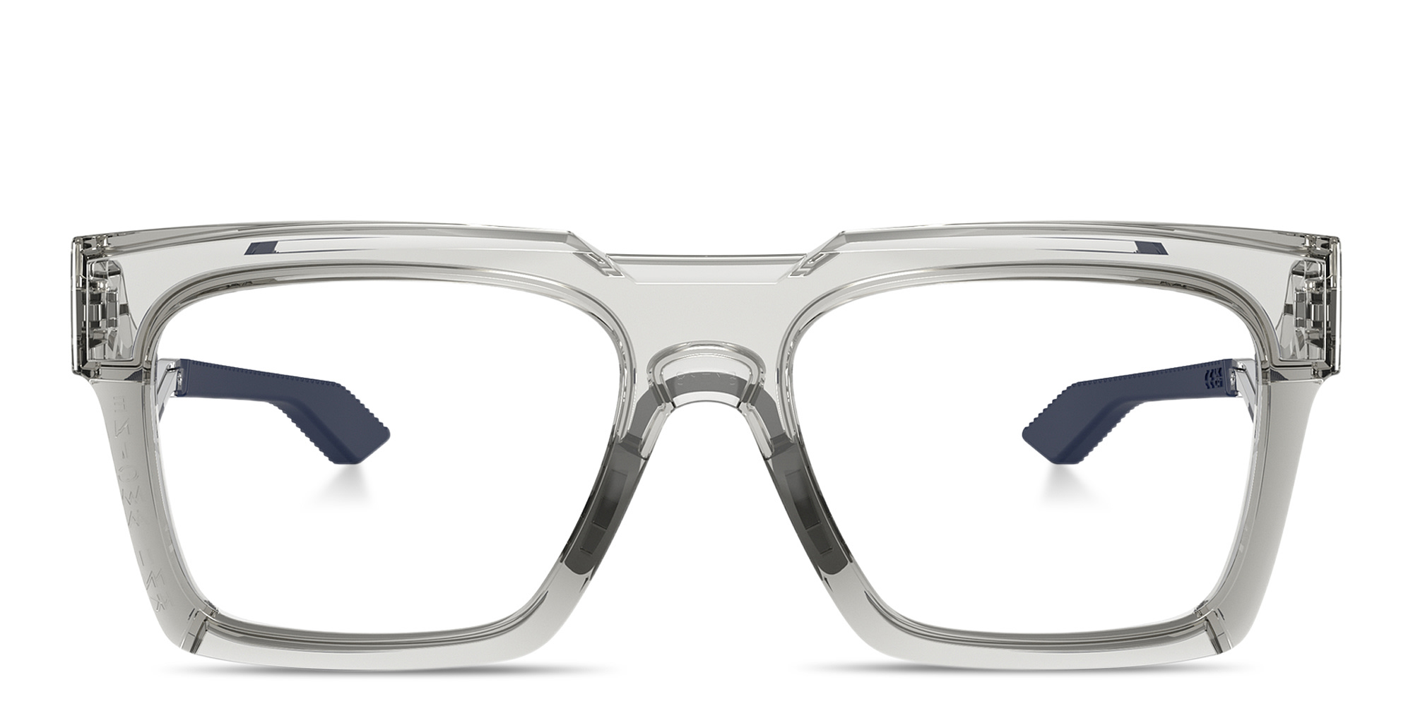 Shop Oakley Enigma Ink Unisex Wide Square Eyeglasses in Grey Shadow online.