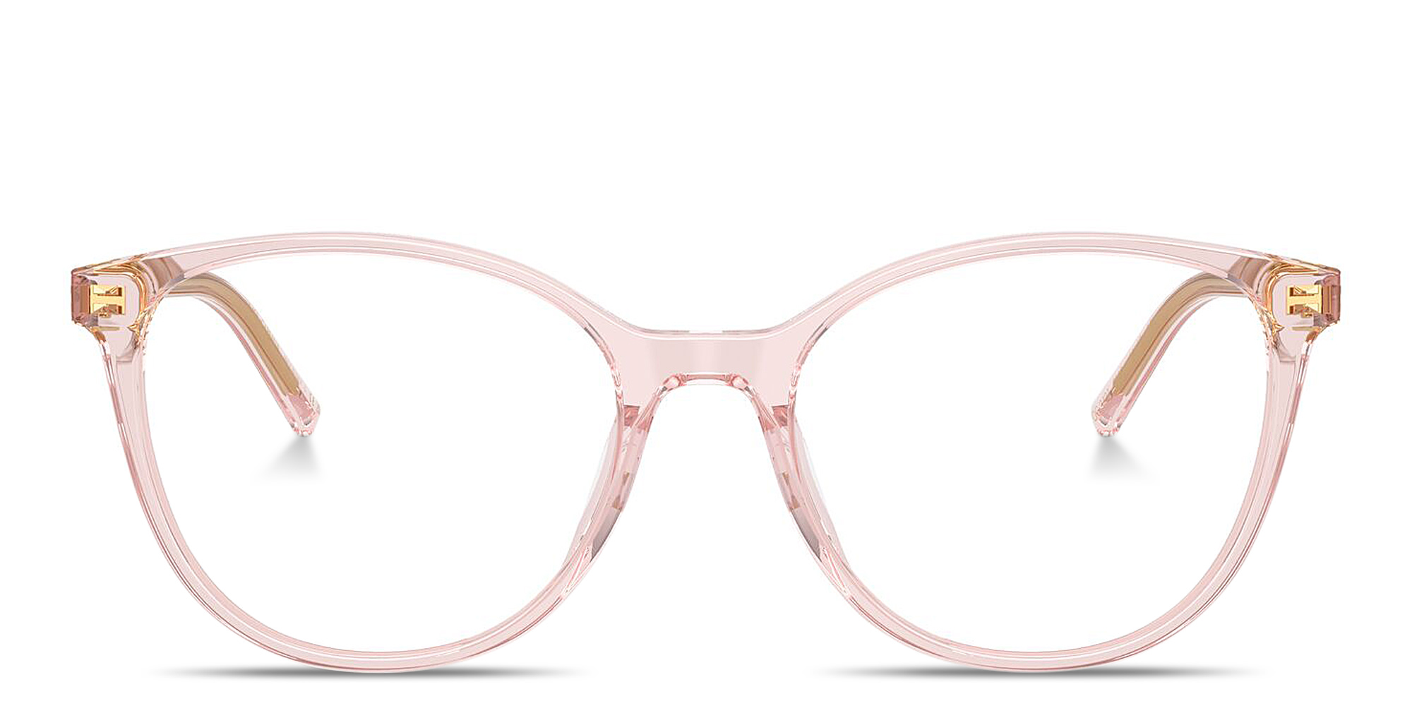 Shop Dolce & Gabbana Logo-Print Cat-Eye Eyeglasses in Pink online.