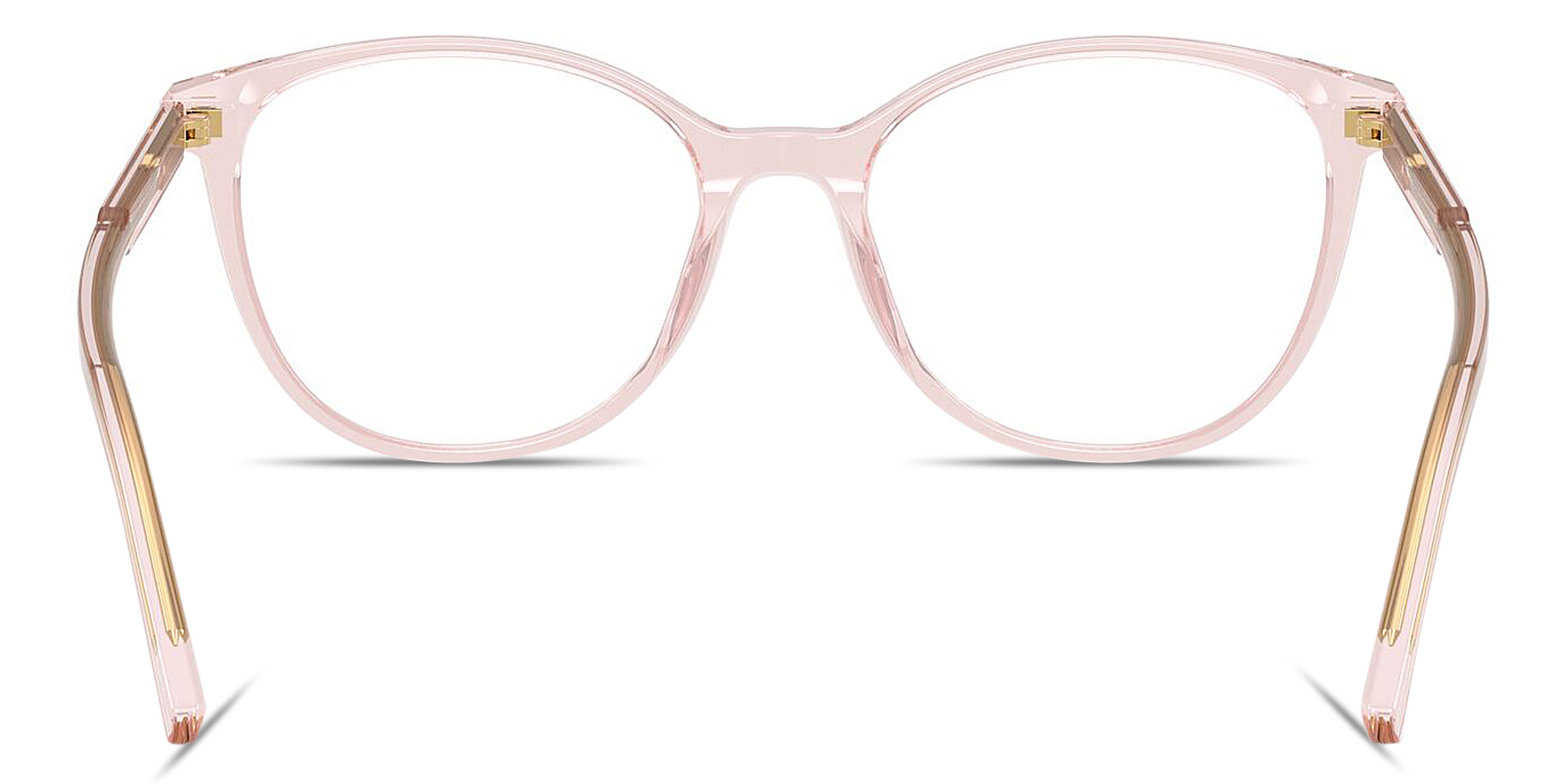 Shop Dolce & Gabbana Logo-Print Cat-Eye Eyeglasses in Pink online.