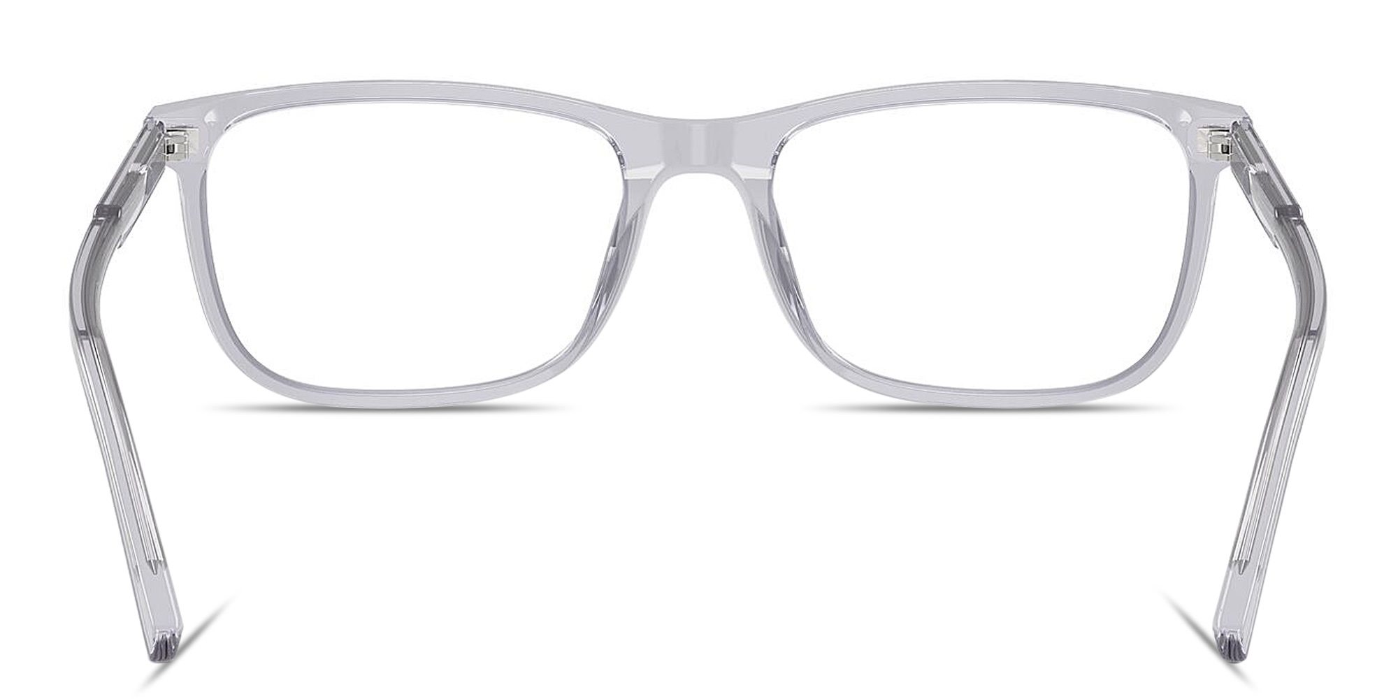Shop Dolce & Gabbana Logo Print Wide Rectangle Eyeglasses in Grey online.